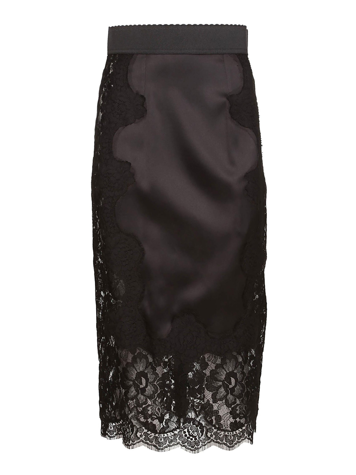 DOLCE & GABBANA 膝丈ヘンシルスカト F4CZUTFUBGE N0000 Patent leather slingbacks in Black for Women | Dolce&Gabbana® US
