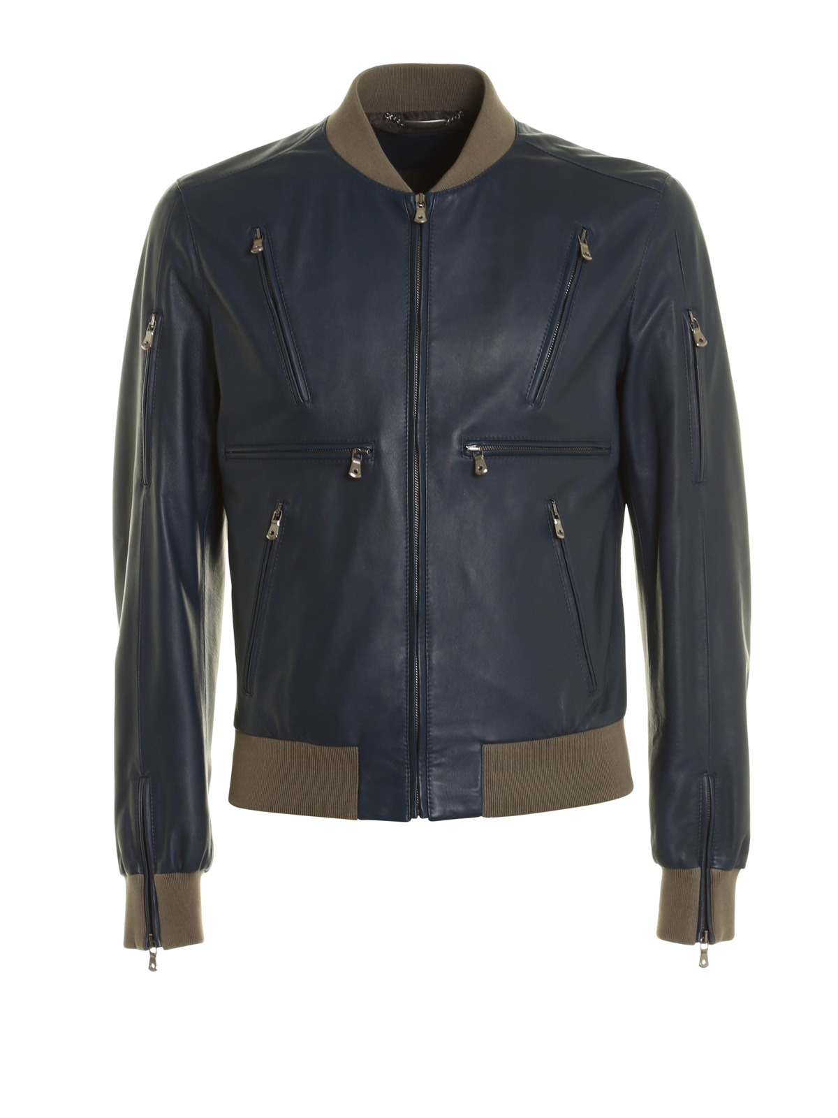 Dolce & Gabbana Soft lamb leather bomber jacket|G9HO2LFUL8GB0011
