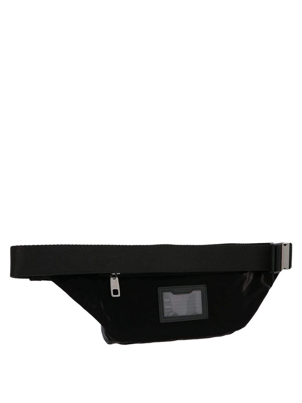 バッグ DOLCE&GABBANA Black l Plate Belt Bag Nylon belt bag with branded plate in Black for Men | Dolce&Gabbana® US