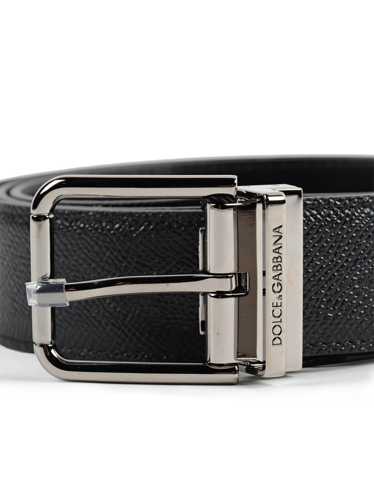 complemento horario Están familiarizados Cinturones Dolce & Gabbana - Cinturón Negro Para Hombre - BC4078A100180999
