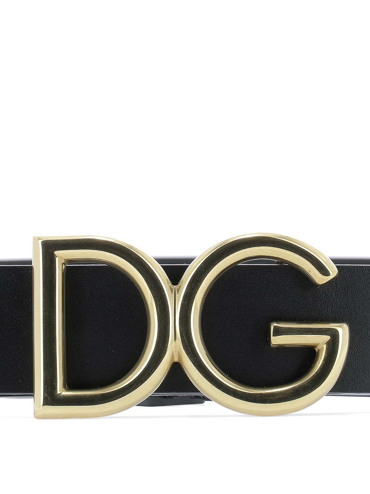 Belts Dolce & Gabbana - DG buckled black leather belt - BC4248AC4938G929