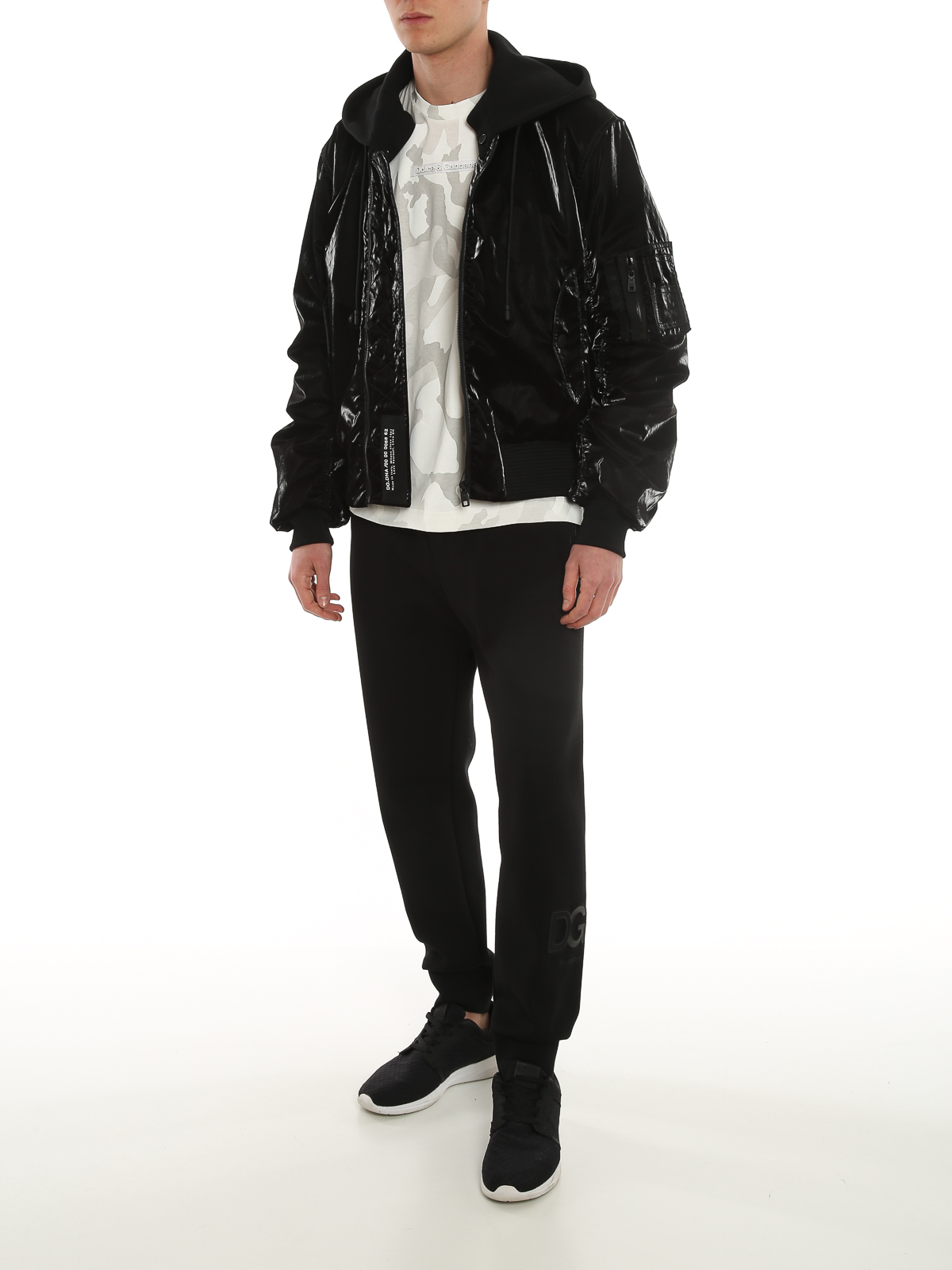 Dolce & Gabbana ボンバージャケット - 黒|G9UI3ZFUSMVN0000