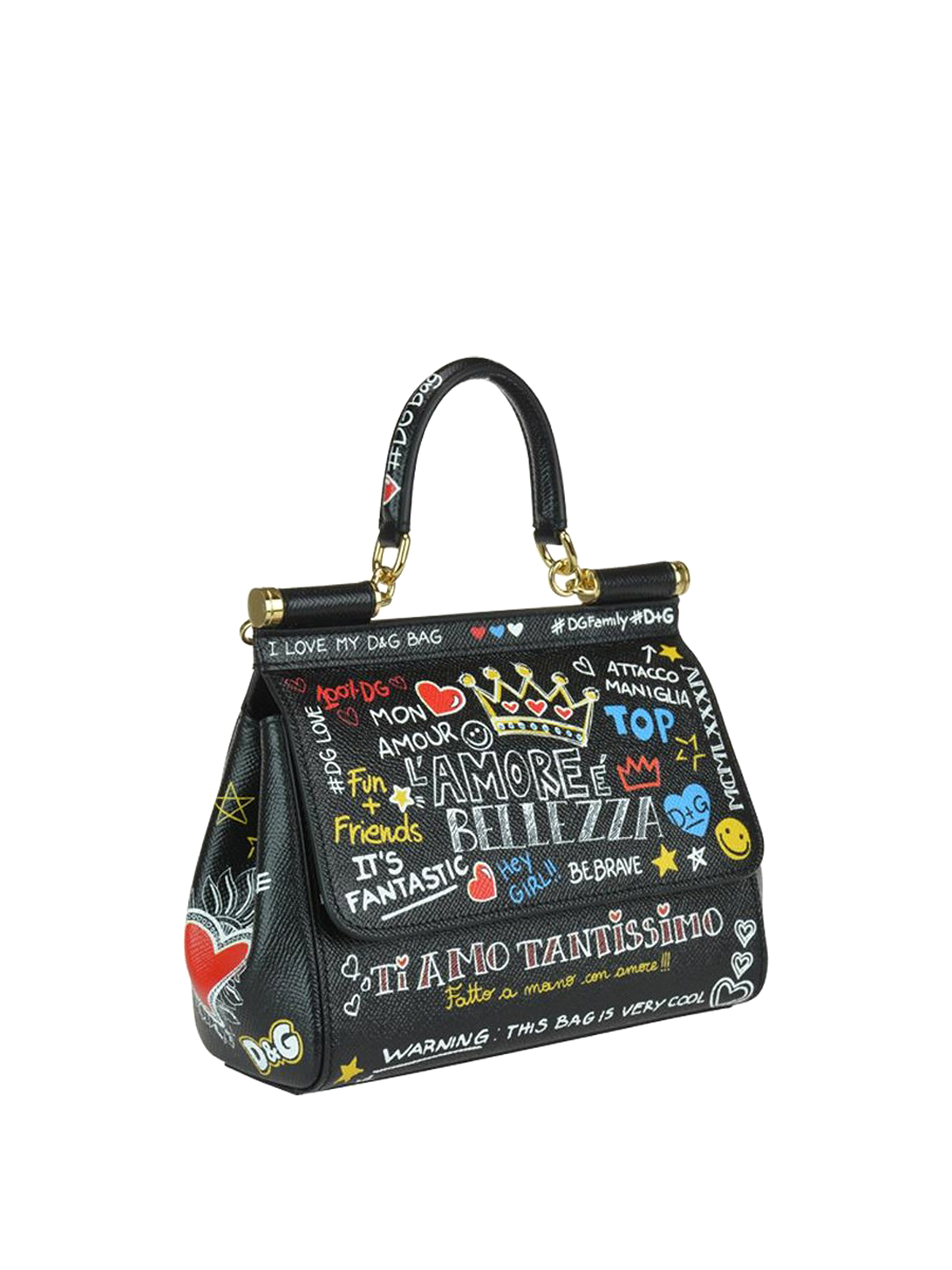 Bowling bags Dolce & Gabbana - Sicily mural printed Dauphine