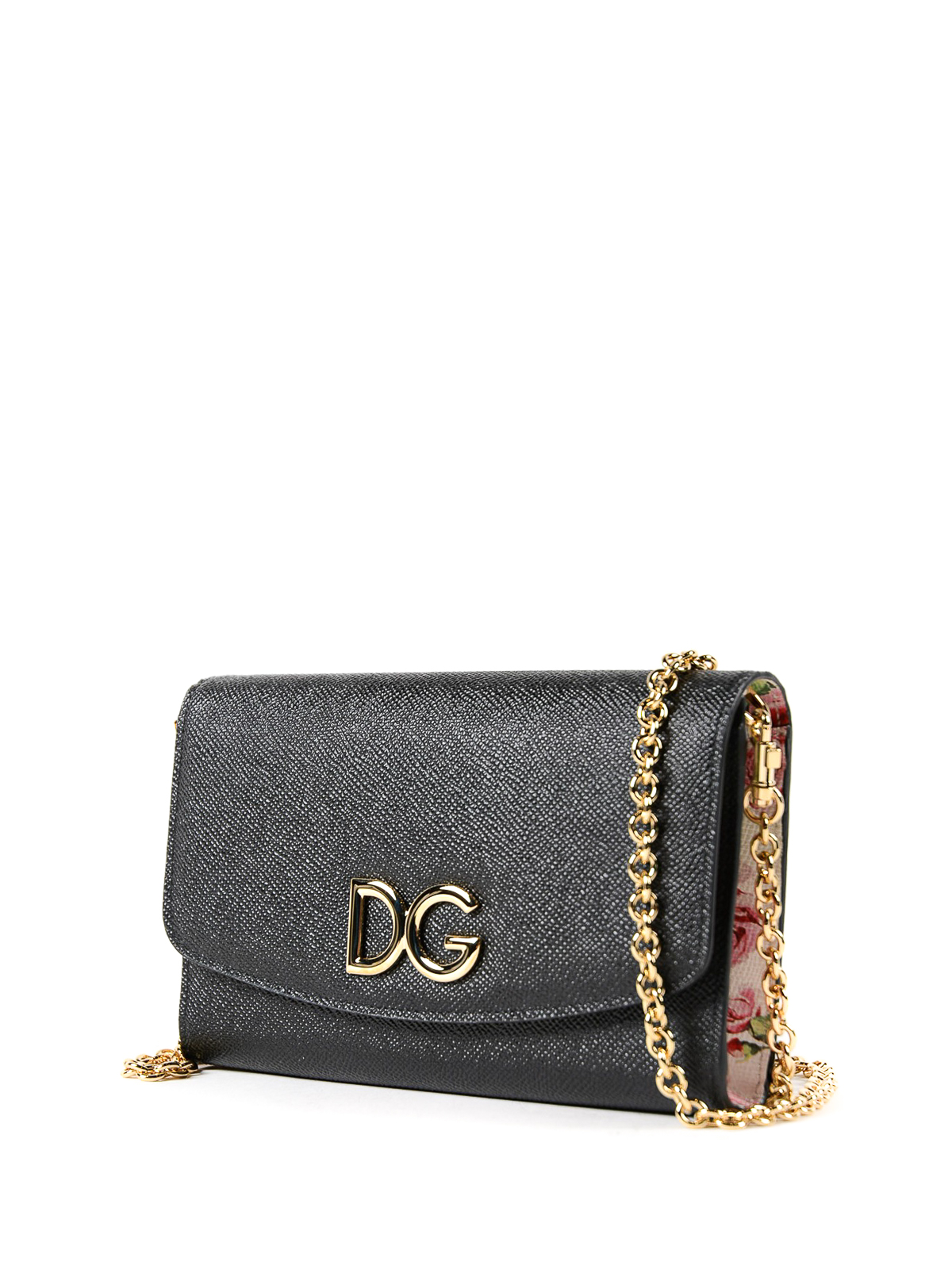 Dolce & Gabbana Black leather wallet clutch|BI1028AH33880999