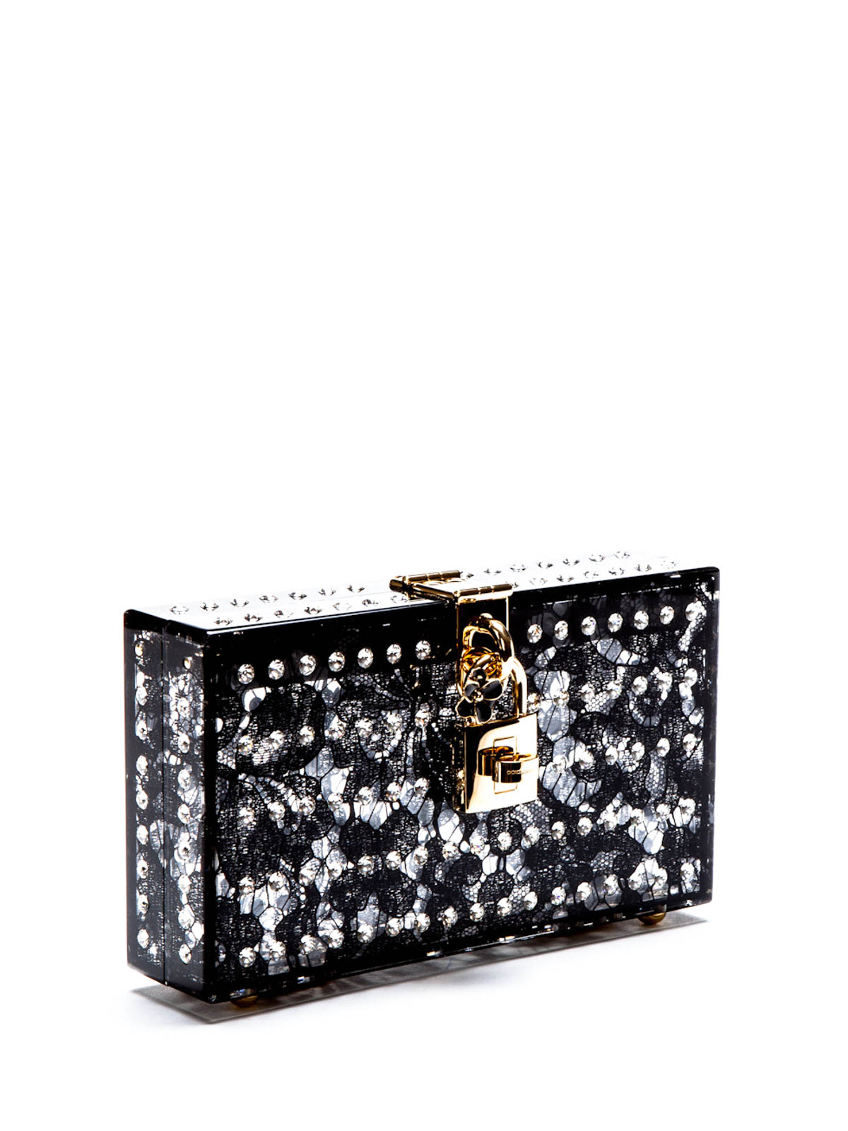 Dolce Box Clutch In Plexi And Lace - Women | Dolce&Gabbana