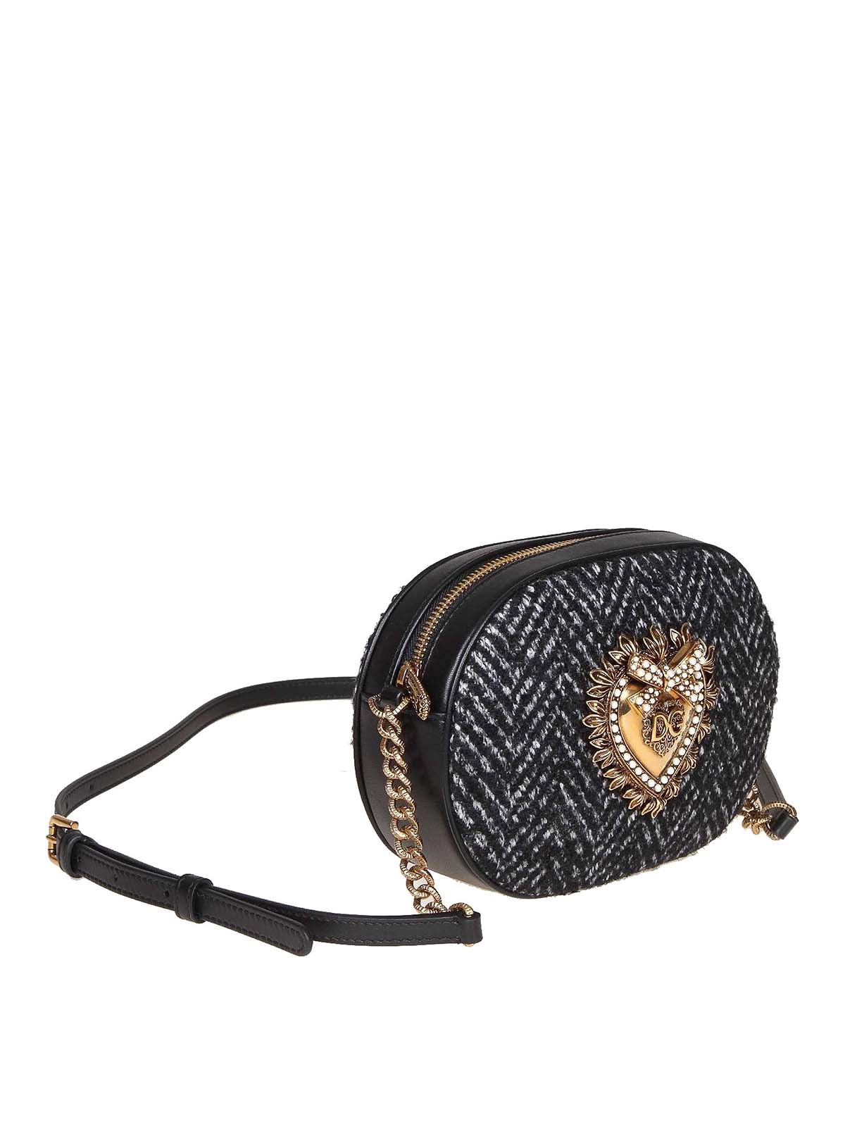 Cross body bags Dolce & Gabbana - Devotion chevron camera bag