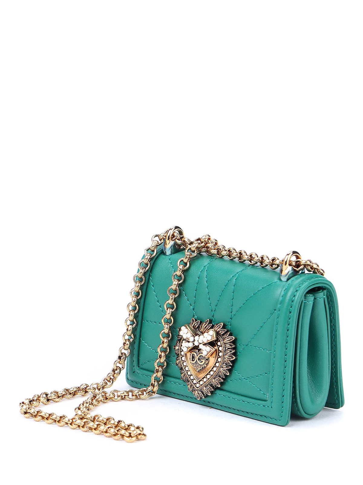 Devotion Micro Bag In Quilted Nappa Leather by Dolce & Gabbana at