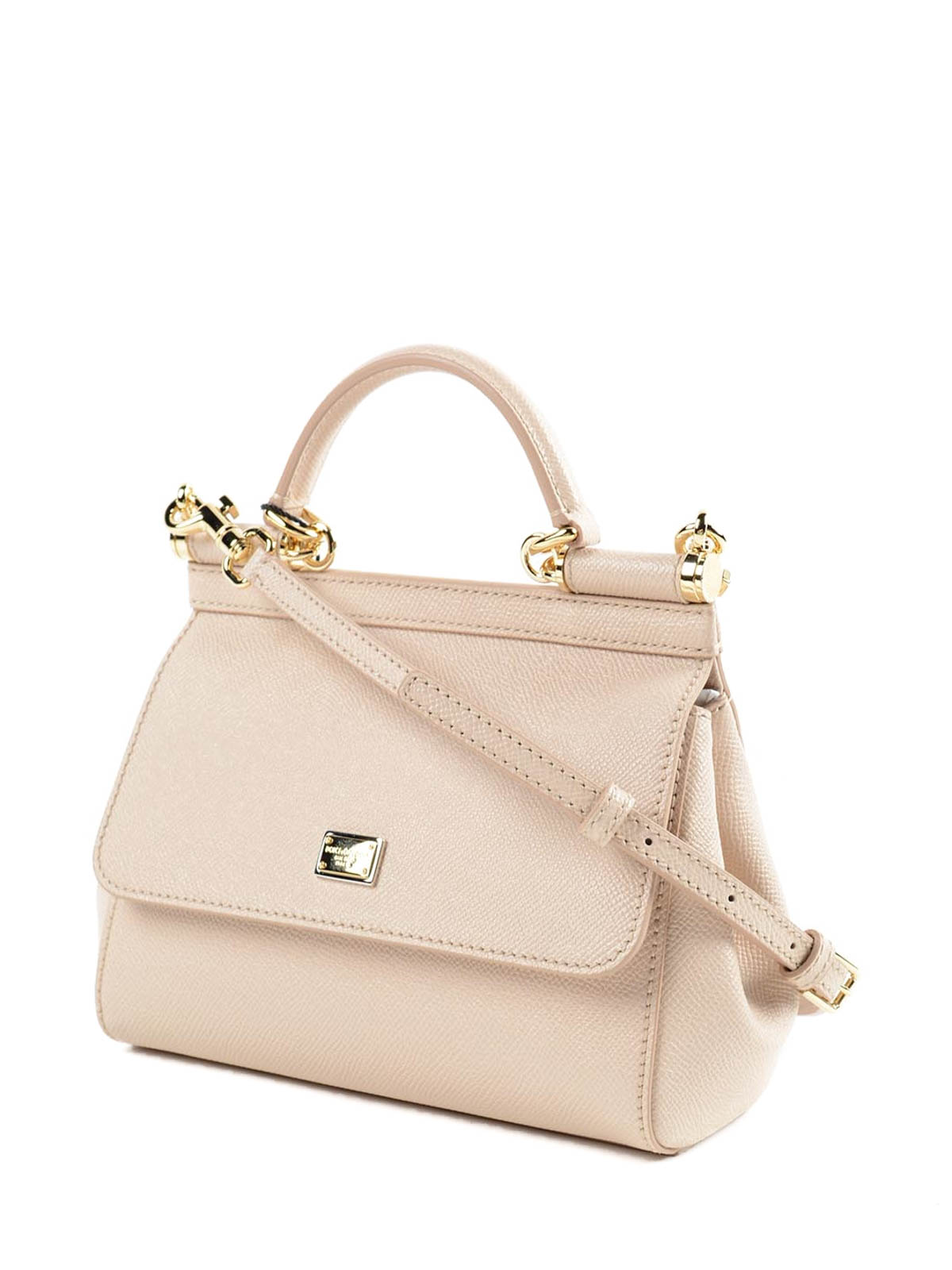 Shop Dolce & Gabbana Sicily Medium Crossbody In Light Pink