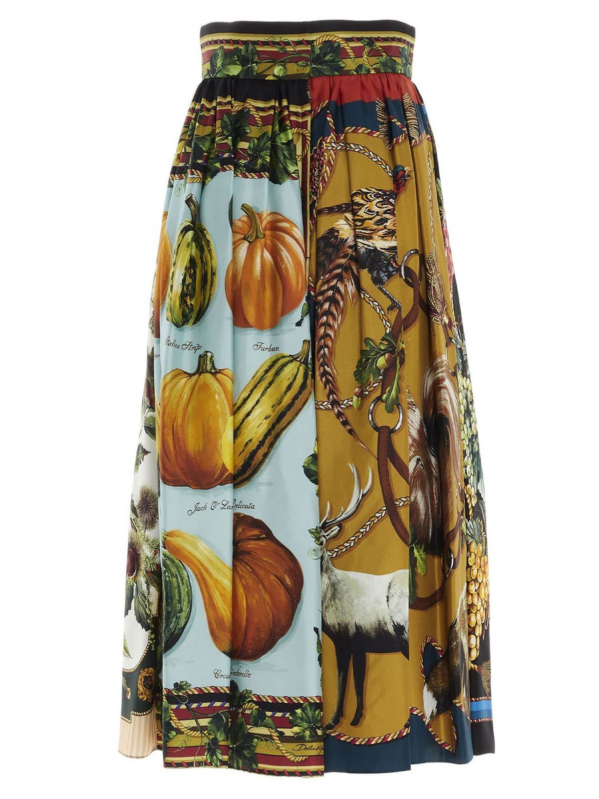 Dolce & Gabbana Autumn print skirt in multicolor Dolce & Gabbana Autumn print skirt in multicolor