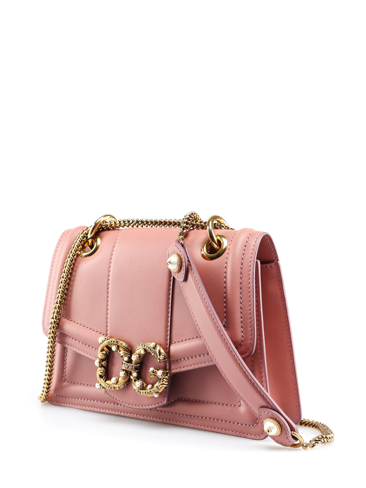 Shoulder bags Dolce & Gabbana - Amore pink leather shoulder bag -  BB6676AK29580472