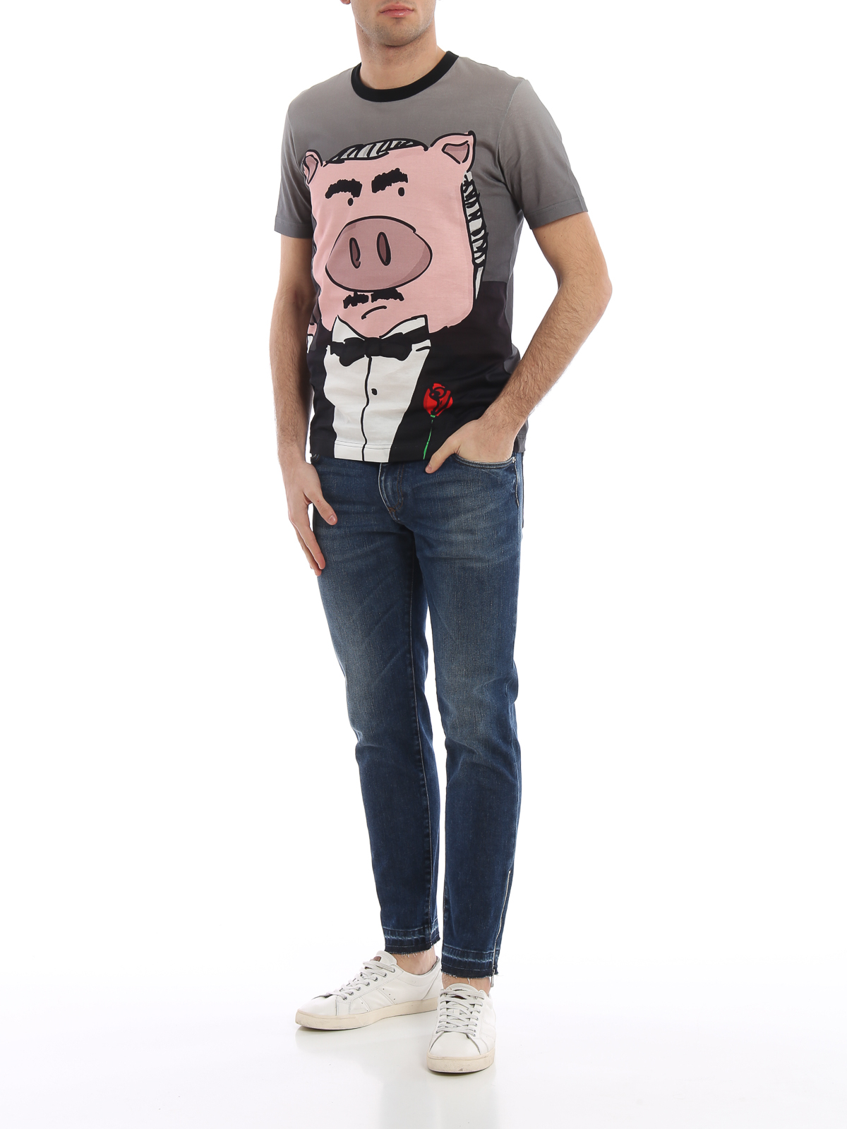 DOLCE & GABBANA スキニーデニム ブルー GY07LZG8MV1_S9001_0.jpg