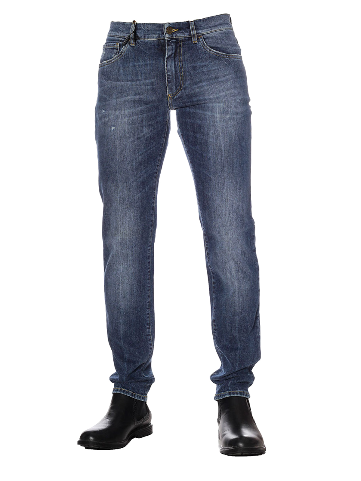 Dolce & Gabbana Faded denim straight leg jeans|GY07CDG8V69S9001