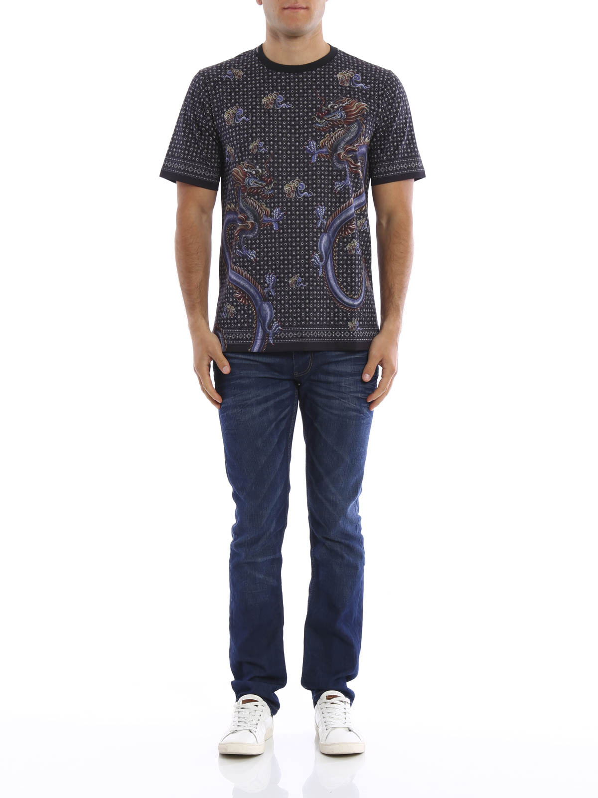 Dolce & Gabbana Chinese dragons print T-shirt | G8FV9TFP7HCX0860