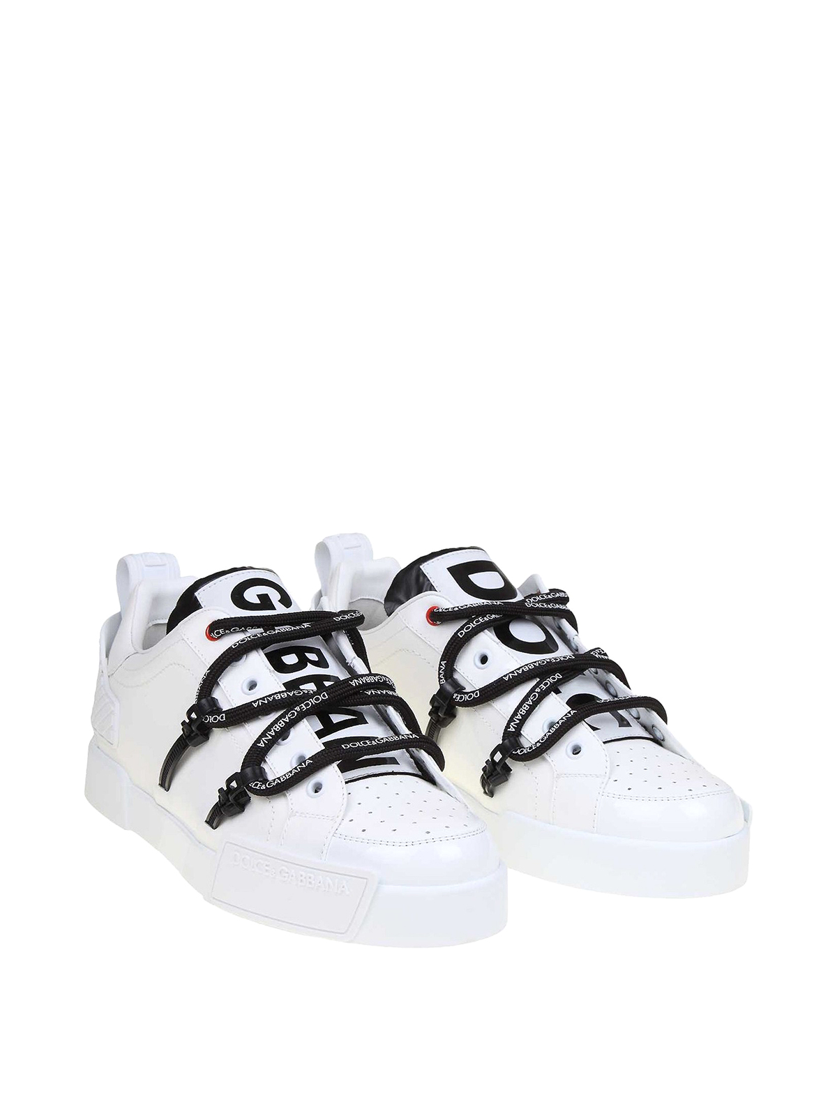 Shop Dolce & Gabbana Portofino Sneakers In Blanco