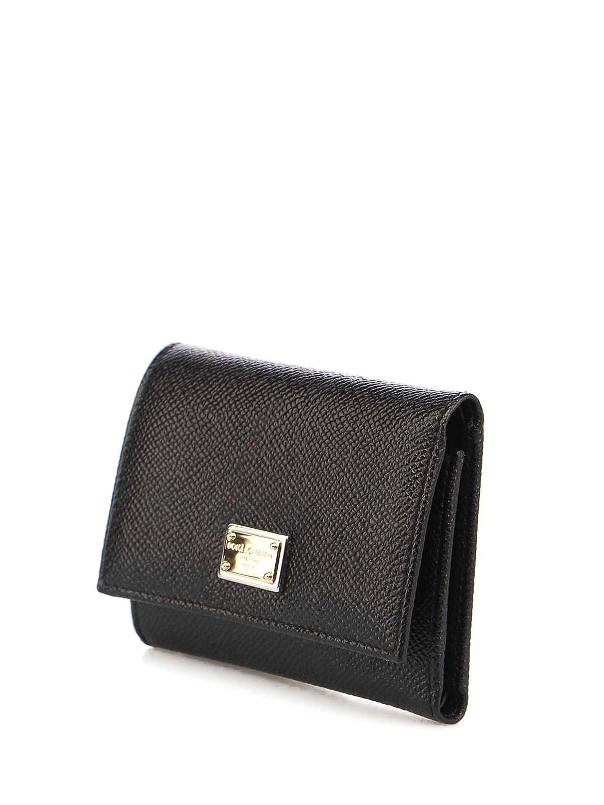 Shop Dolce & Gabbana Dauphine Leather Wallet In Negro