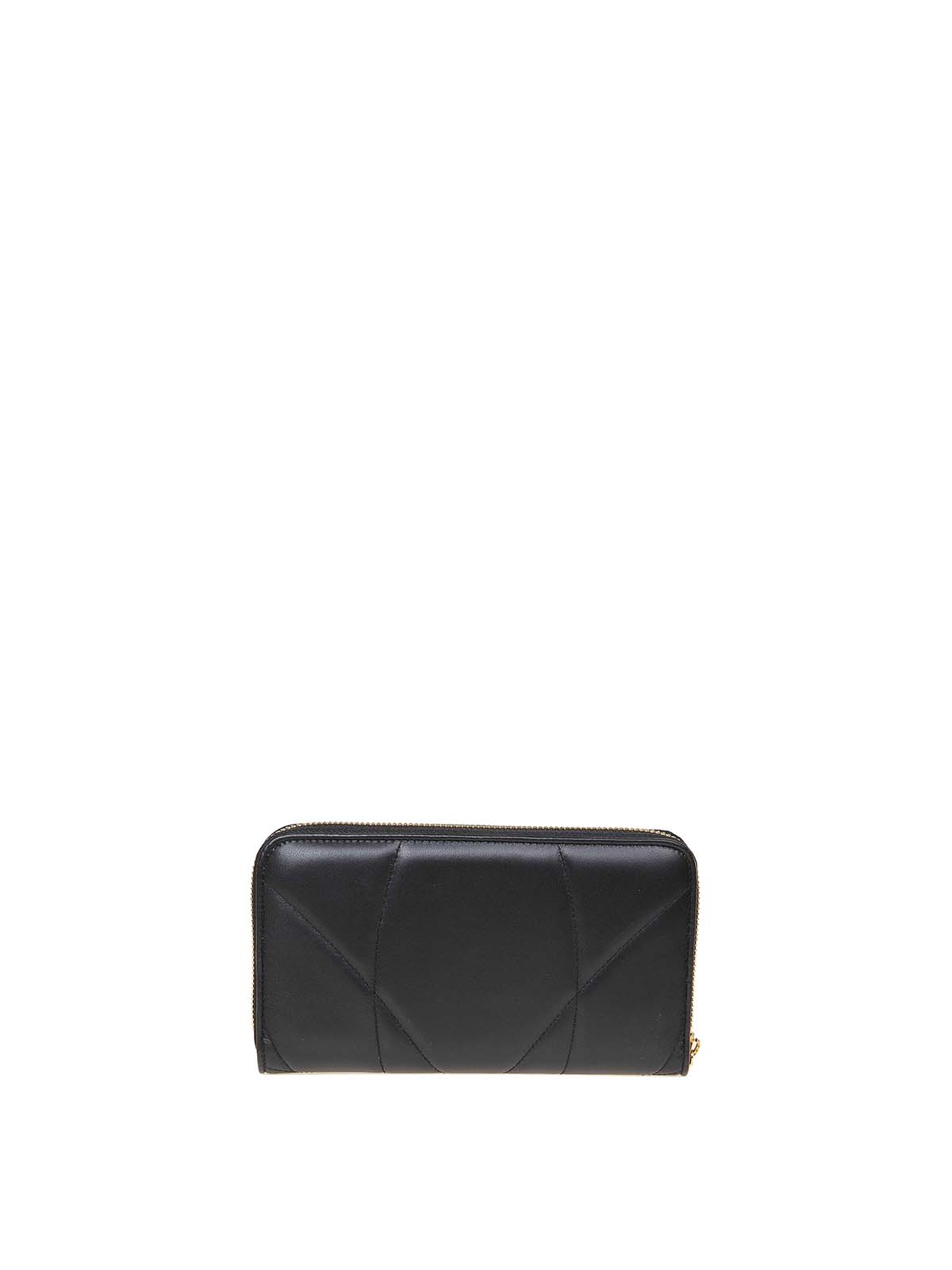 Shop Dolce & Gabbana Devotion Black Quilted Leather Wallet