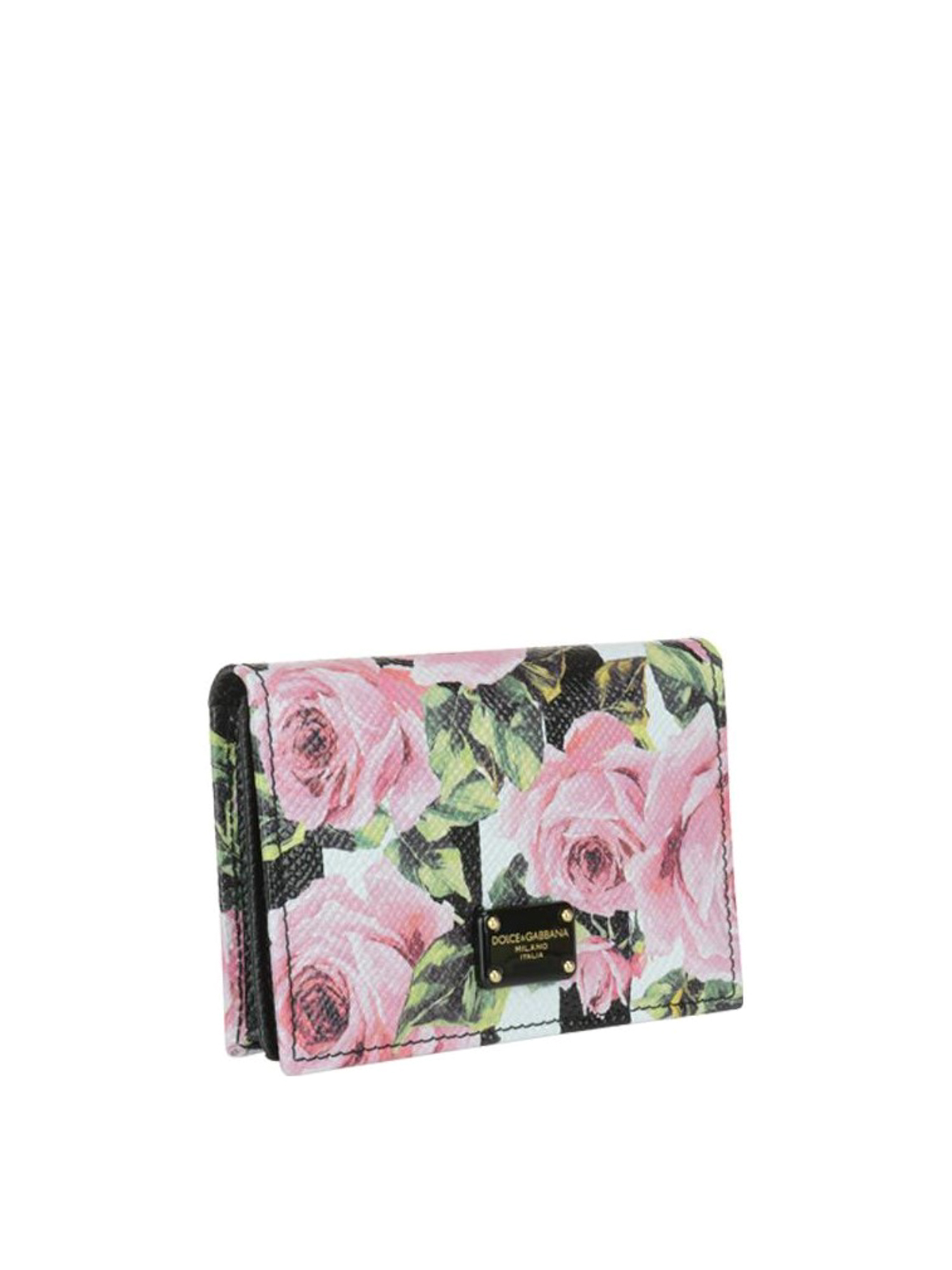 Dolce & Gabbana Dauphine Compact Wallet In Pink