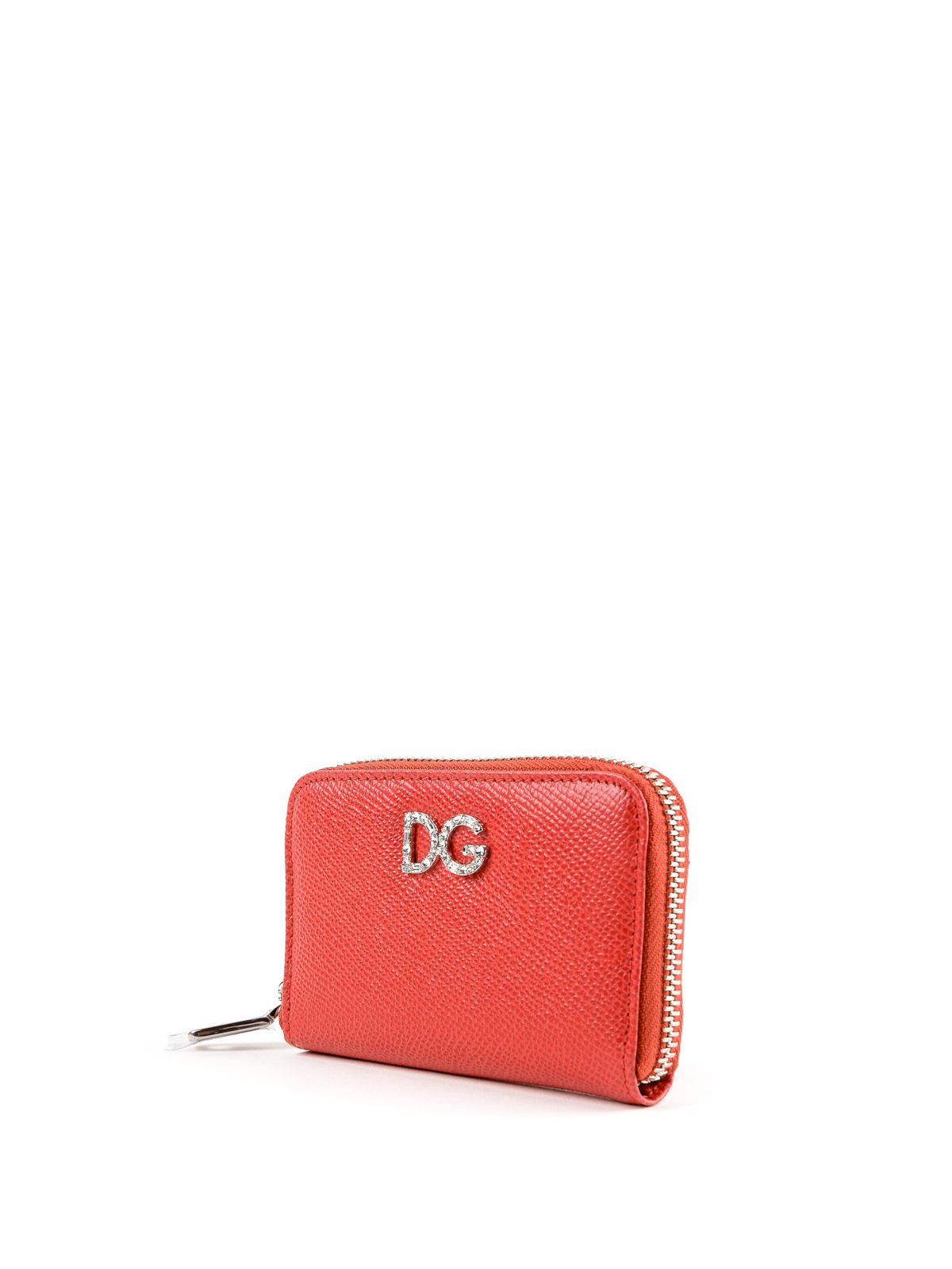 Wallets & purses Dolce & Gabbana - Zip around red small wallet