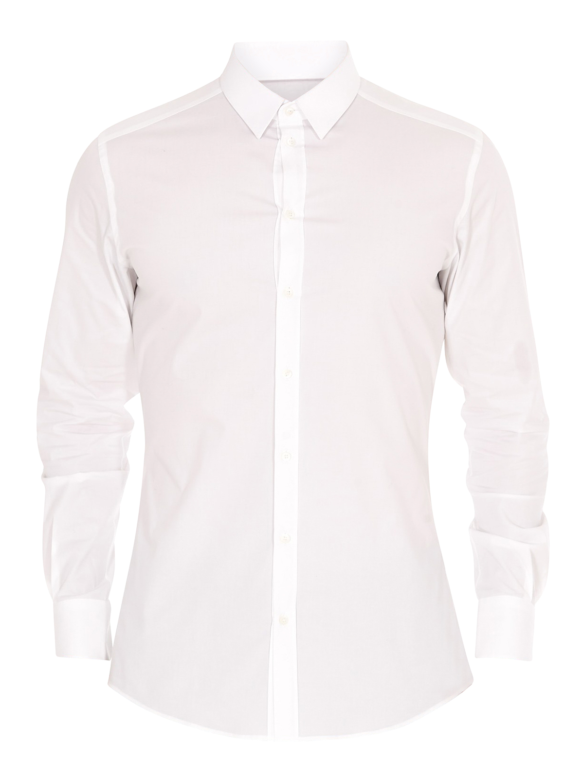 Dolce & Gabbana Cotton-blend Shirt In Blanco