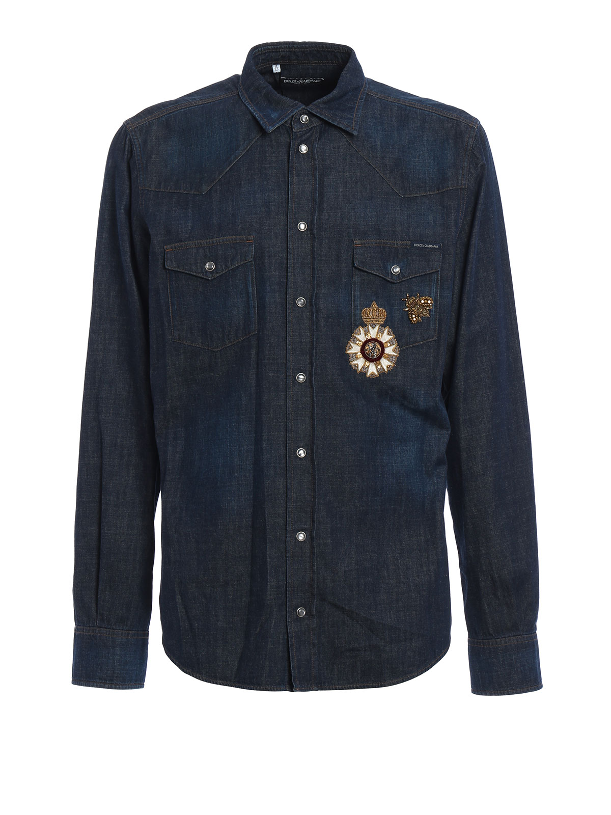 Shirts Dolce & Gabbana - Heraldic Sicilia denim shirt