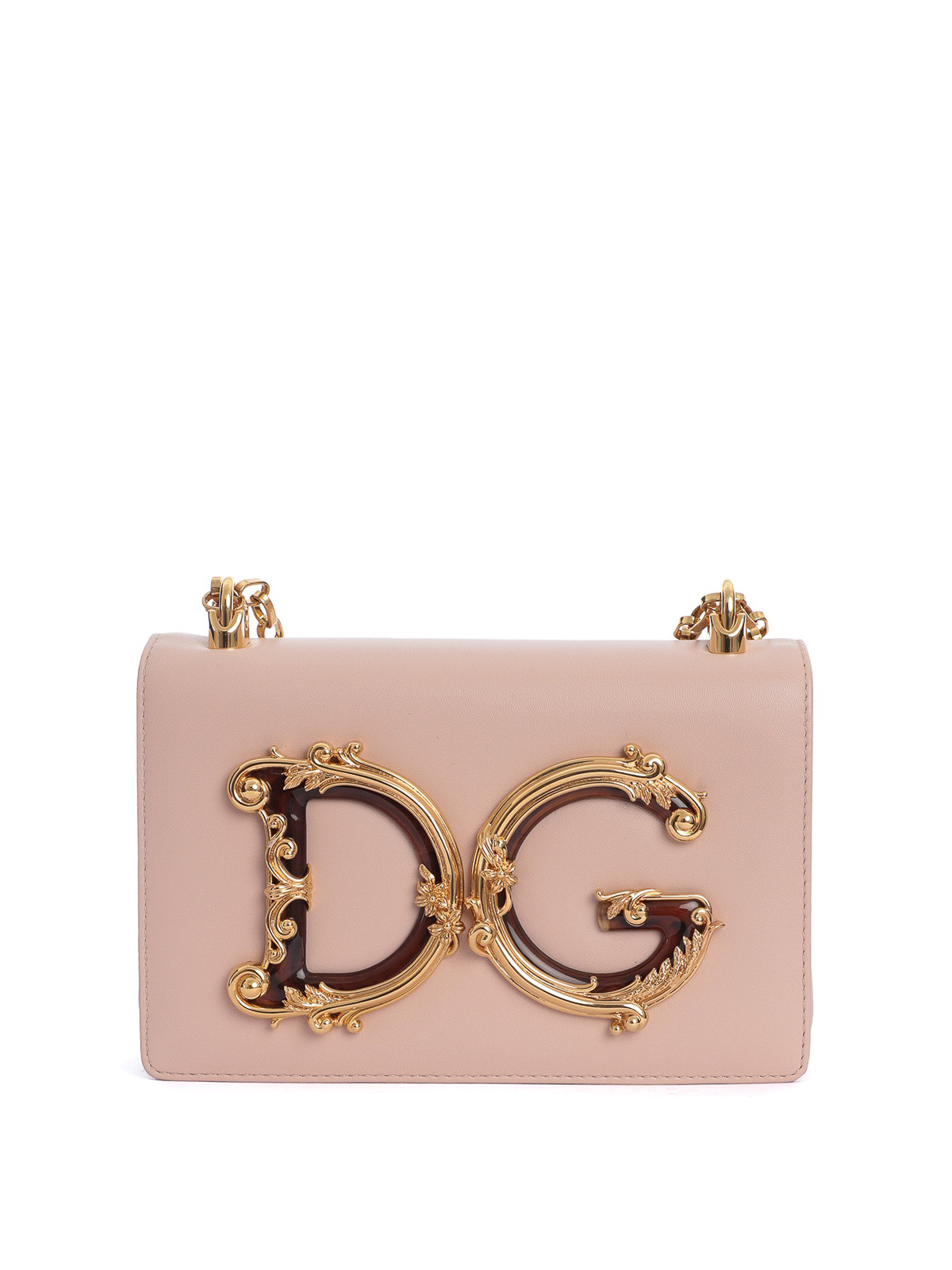 Dolce & Gabbana Dg Girls Light Pink Nappa Shoulder Bag