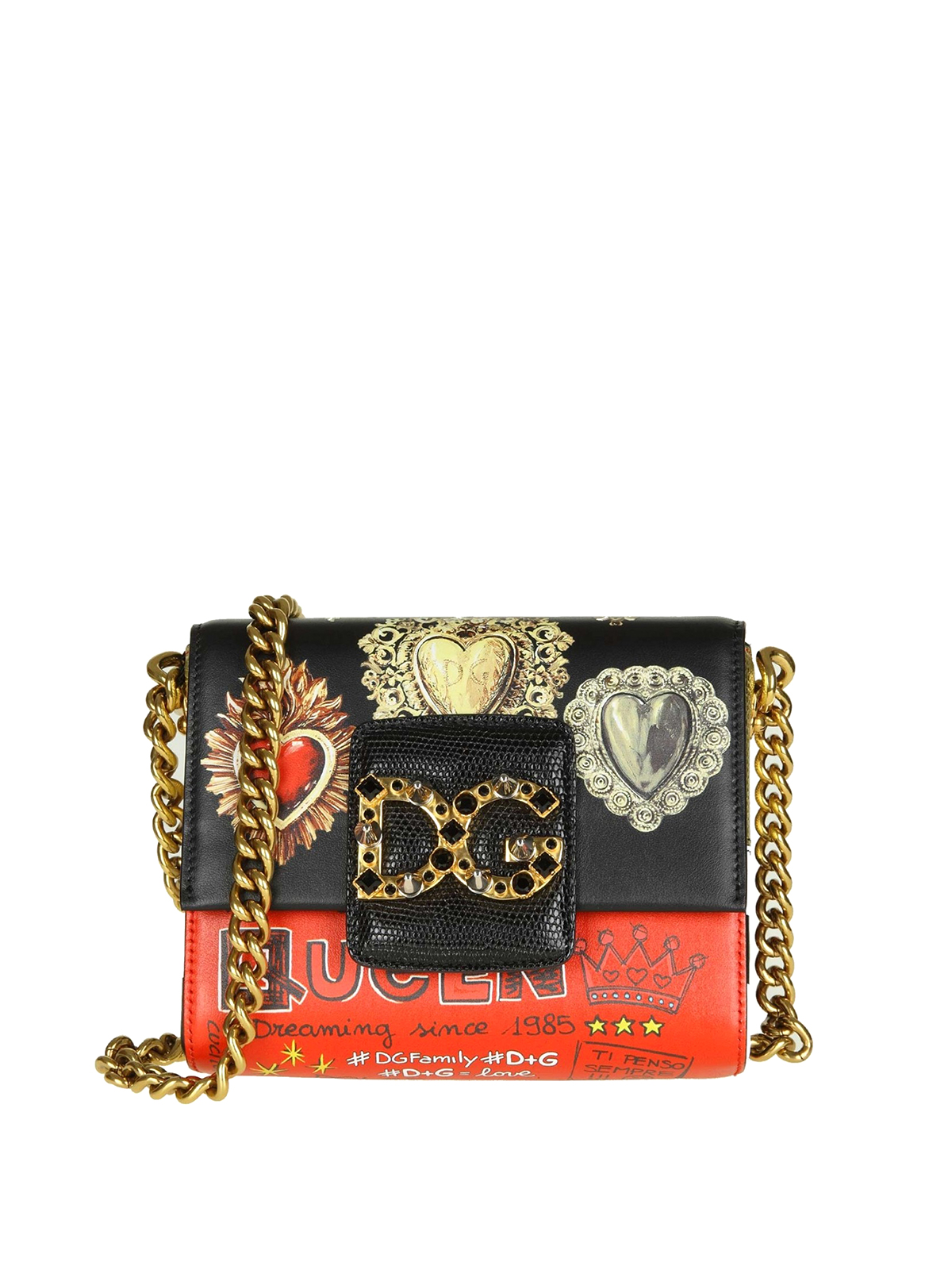 Dolce & Gabbana DG Millennials small crossbody leather bag