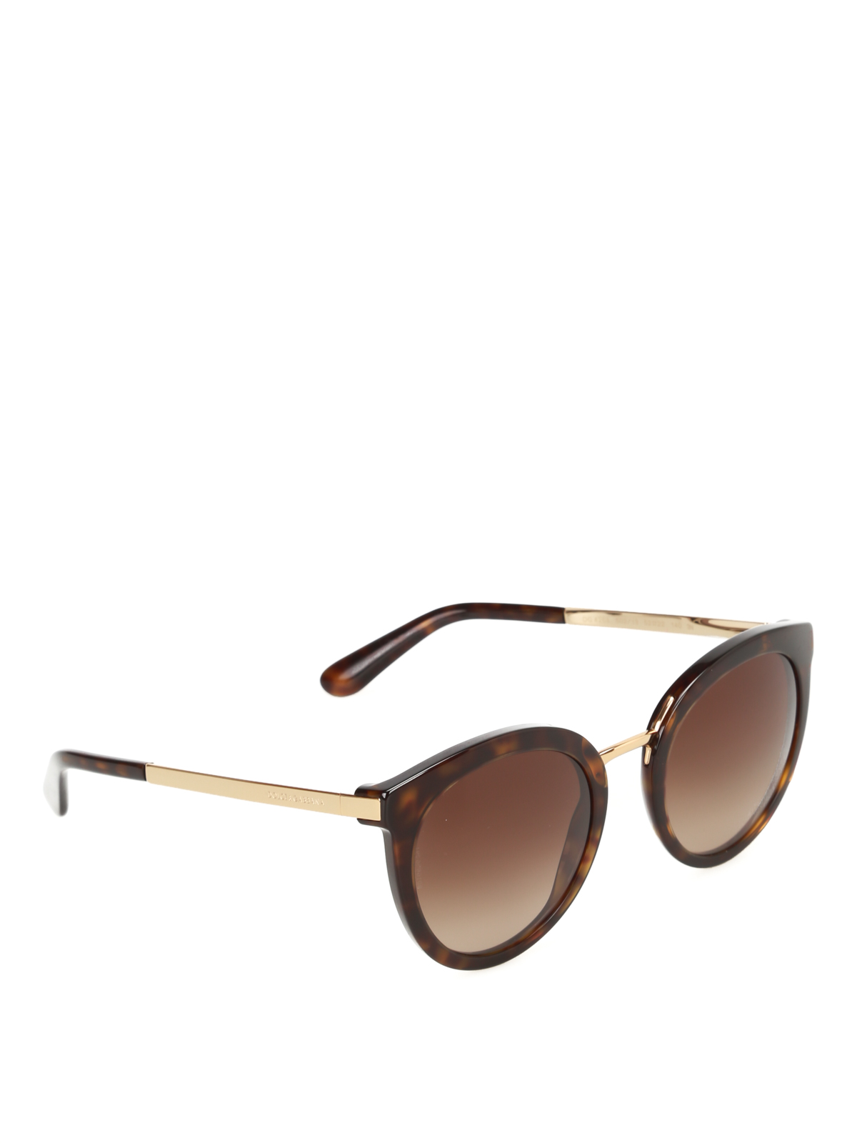 Dolce & Gabbana sunglasses Brown and gold (tortoise) Dolce & Gabbana Brown Tortoise Oversized Sunglasses with  main image 2