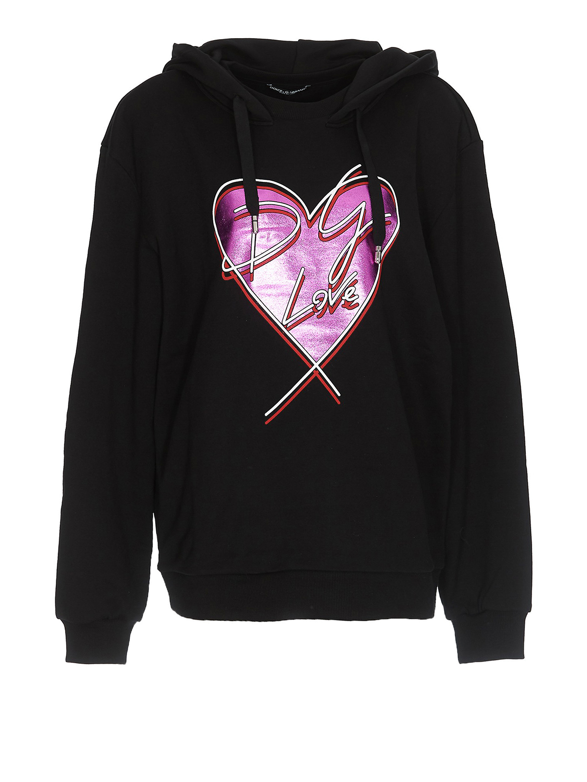 Dolce & Gabbana D G Love print over fitting hoodie 