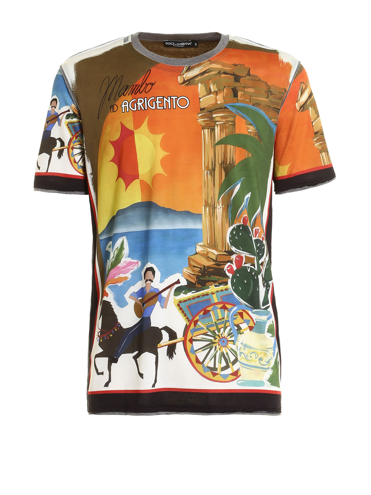 Dolce & Gabbana Agrigento mambo print T-shirt|G8HC7THP7C7HD973