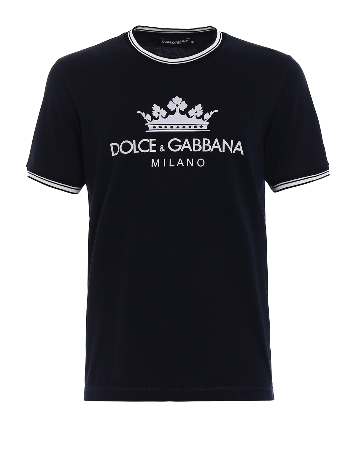 結婚祝い Crown DG Gabbana & Dolce navy G8II3TFU7EQB0065 | T-shirt cotton トップス