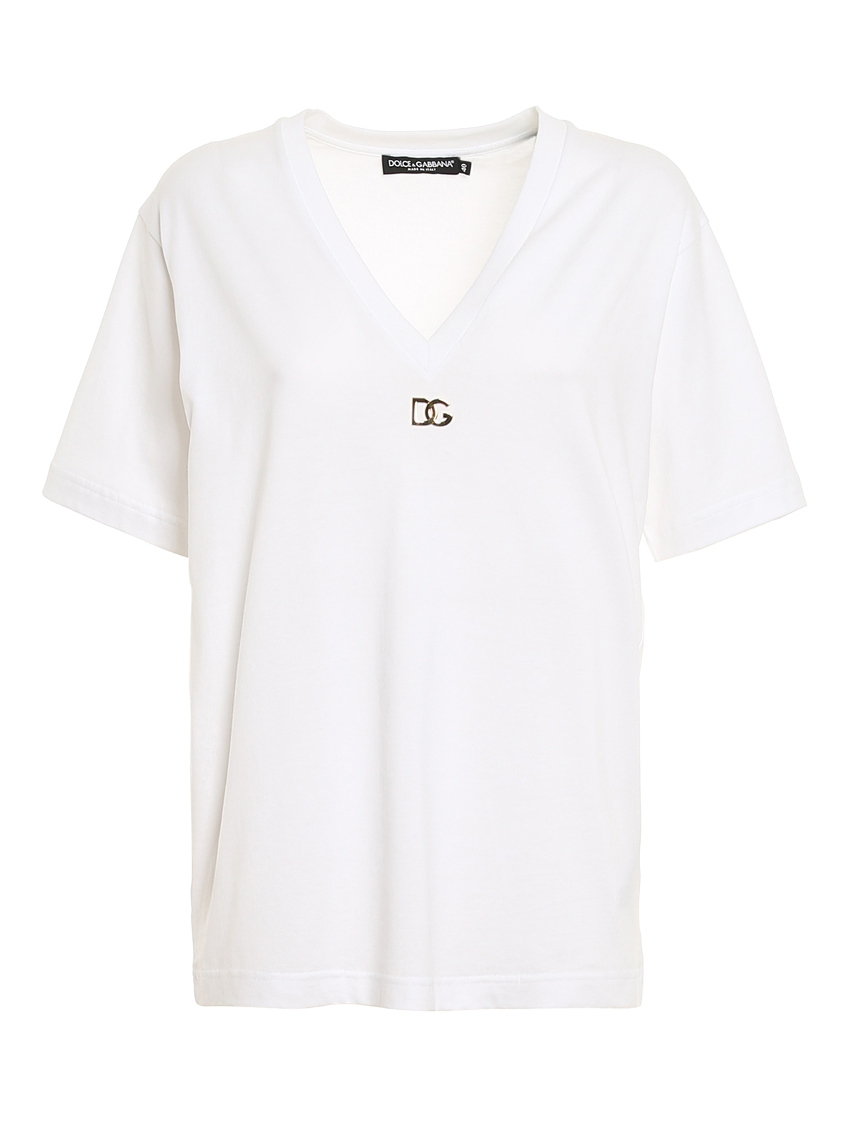 T-shirt con placca logo
