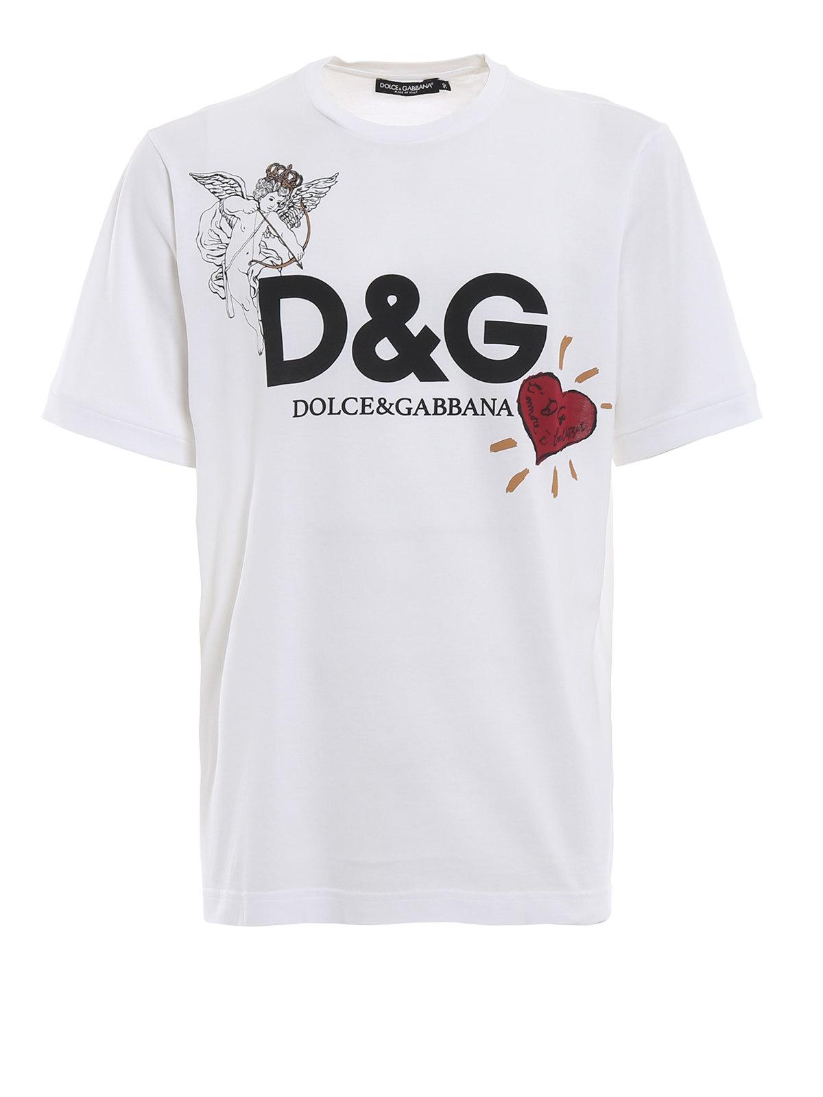 Dolce & - Playful Cupid cotton T-shirt - G8JF6TG7OYOW0800