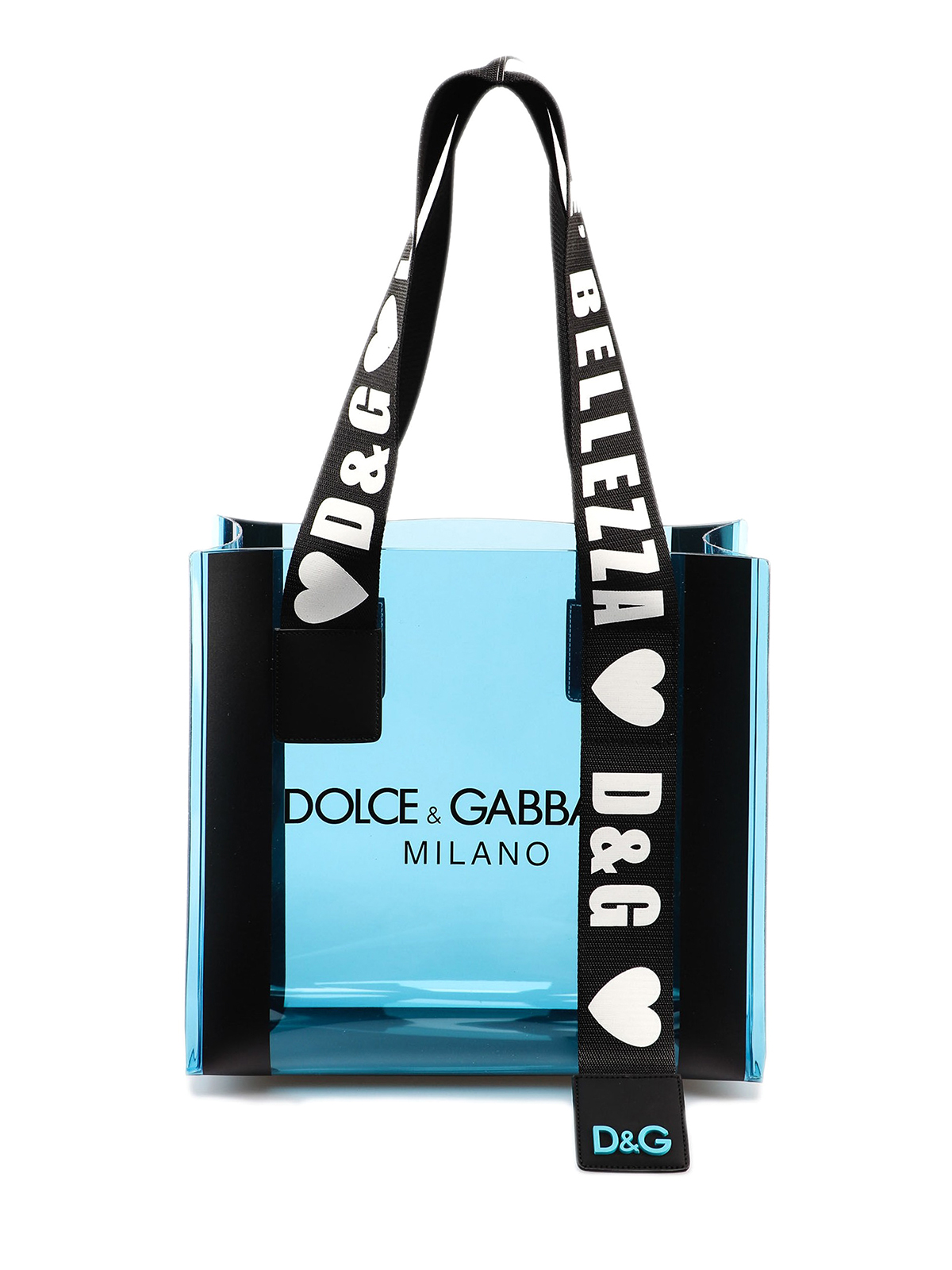 Dolce & Gabbana Light Blue Beach Bag White Tote Shopper
