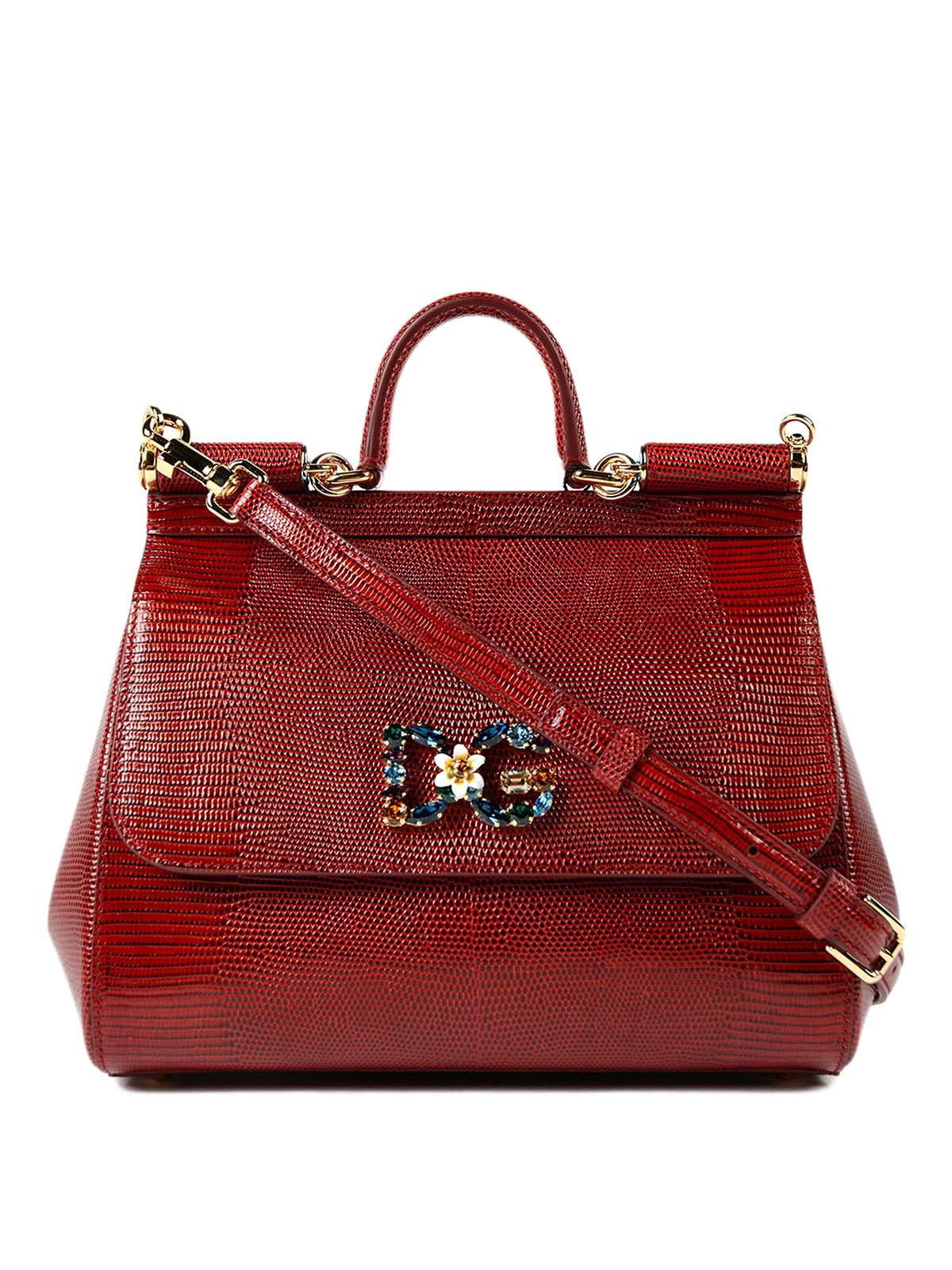 Totes bags Dolce & Gabbana - Medium Sicily bag with logo patch -  BB6002AI74287515
