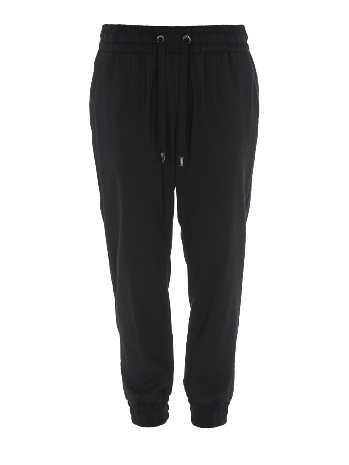 Joggers in misto lana e seta