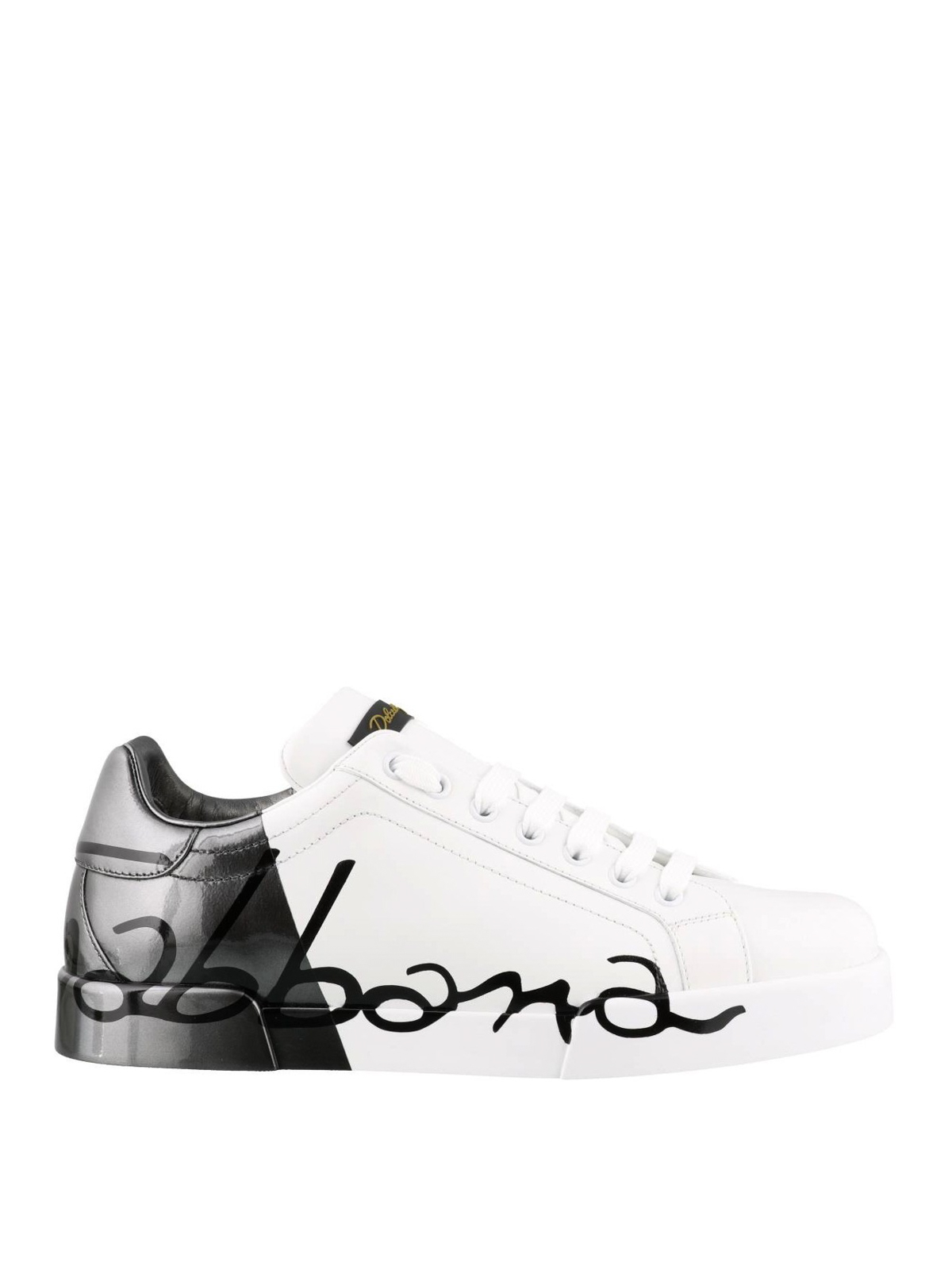 Dolce & Gabbana Portofino two-tone leather sneakers