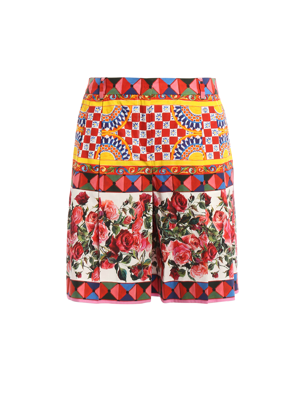 DOLCE & GABBANA レディース カラフル プリント ショート パンツ Dolce & Gabbana ショートパンツ レディース - マルチカラー