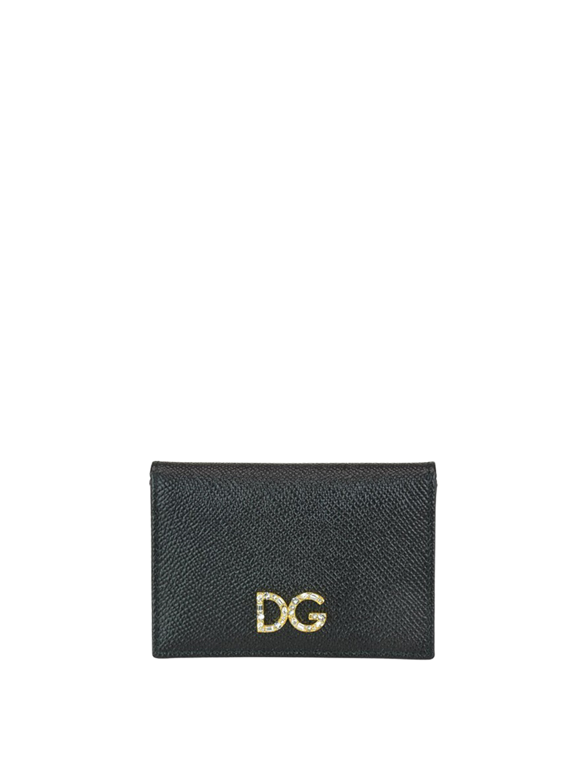 Wallets & purses Dolce & Gabbana - Jewelled logo black small