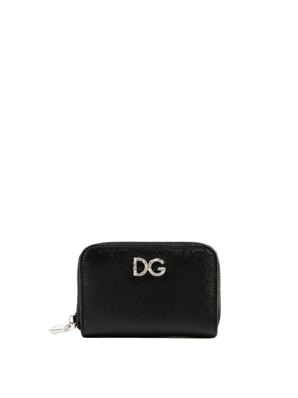 Wallets & purses Dolce & Gabbana - Black Dauphine compact wallet