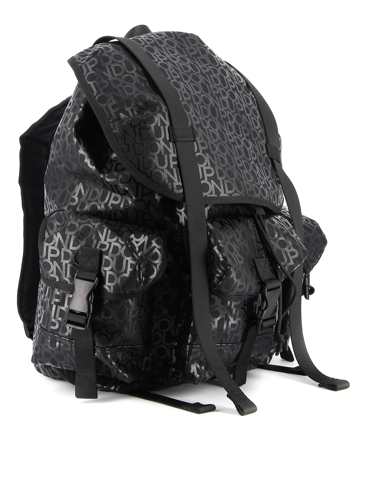 Inspektion Betaling Sommetider Backpacks Dondup - Logo print backpack - UB006Y00433UXXXDU999