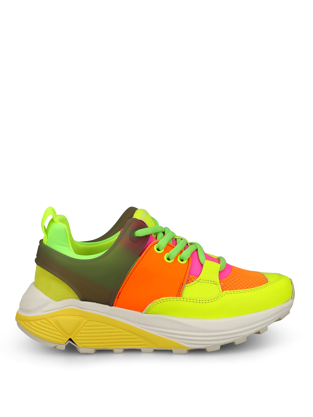 Dondup D/one Fluo Sneakers In Multicolour