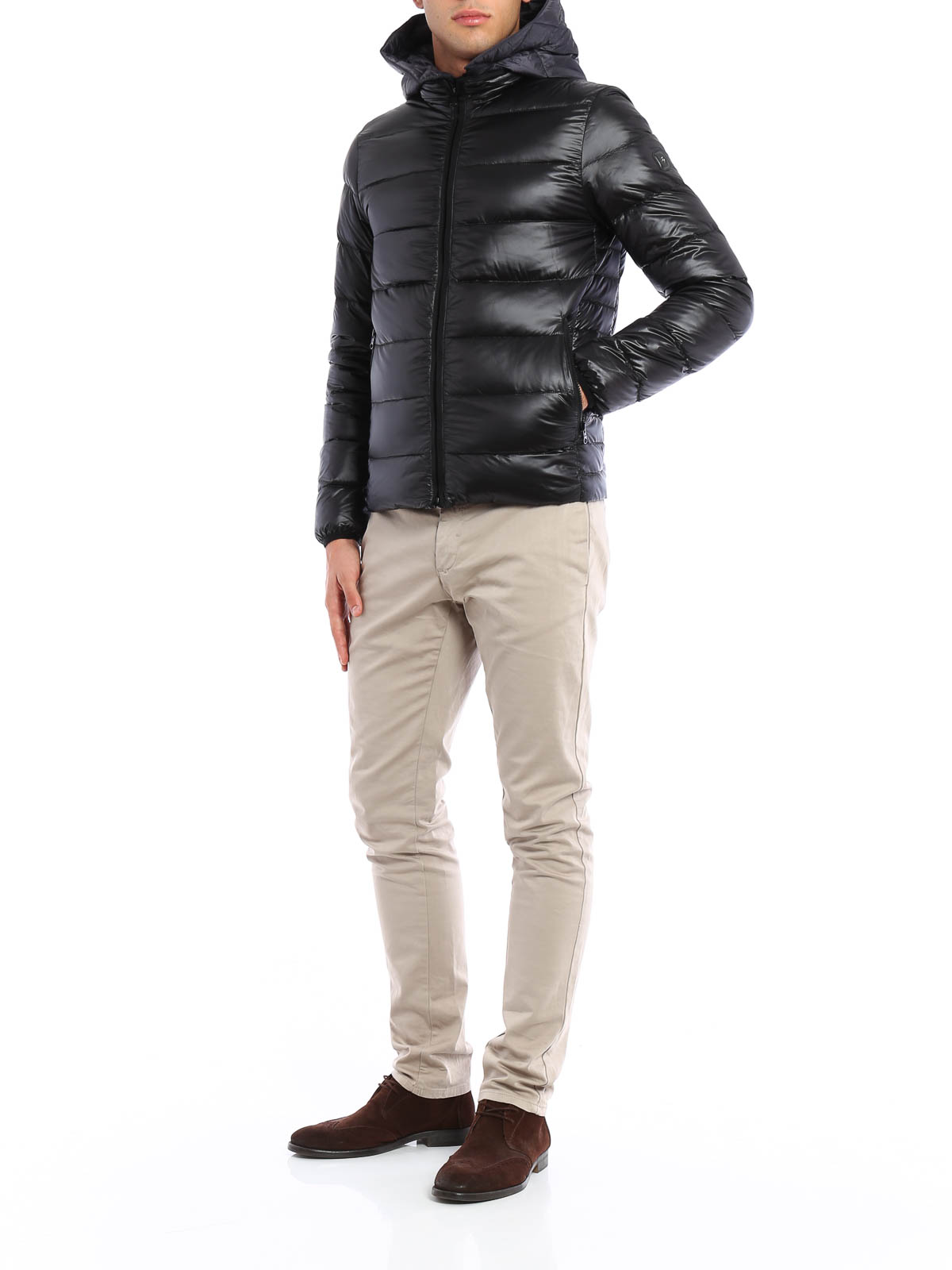 Fay ダウンコート メンズ - 黒 | NAM32330720NGSB999