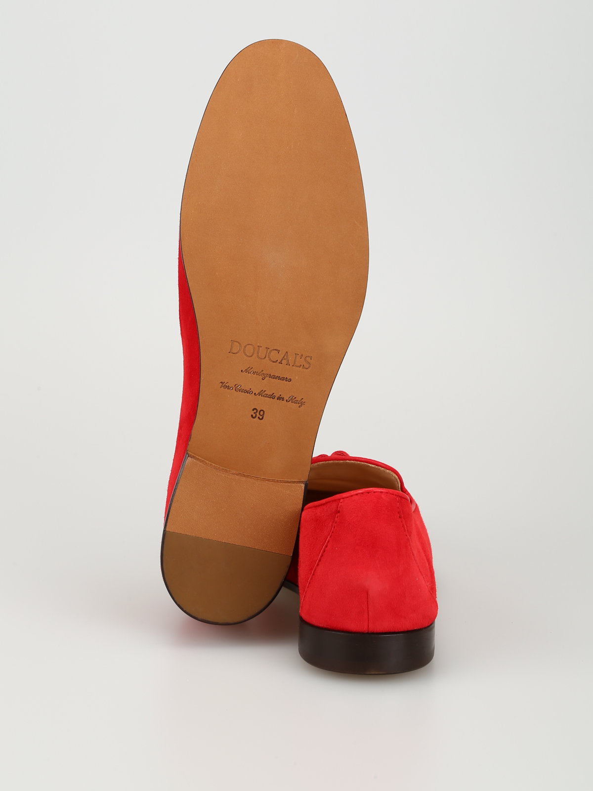 Loafers & Slippers Doucal's - Roger bright red suede loafers -  8313MEGANF064TR00