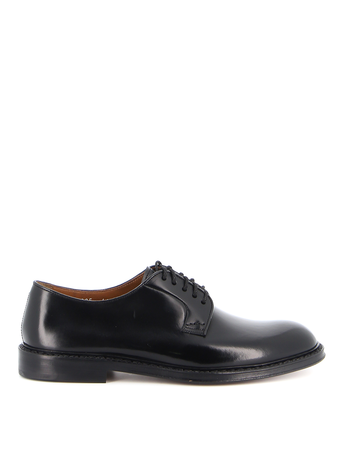 Doucal's Horse Leather Shoes In Black