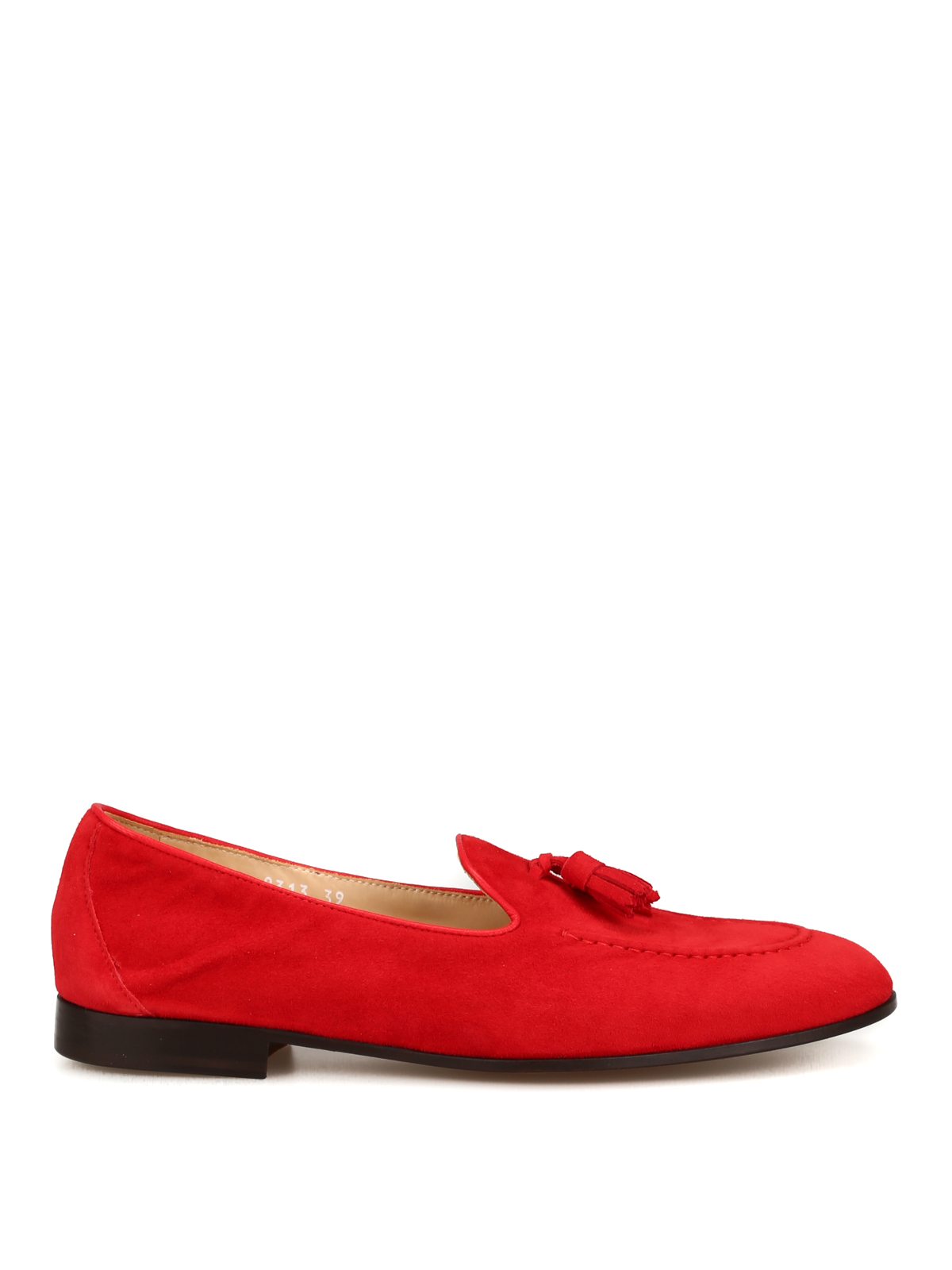 Loafers & Slippers Doucal's - Roger bright red suede loafers -  8313MEGANF064TR00