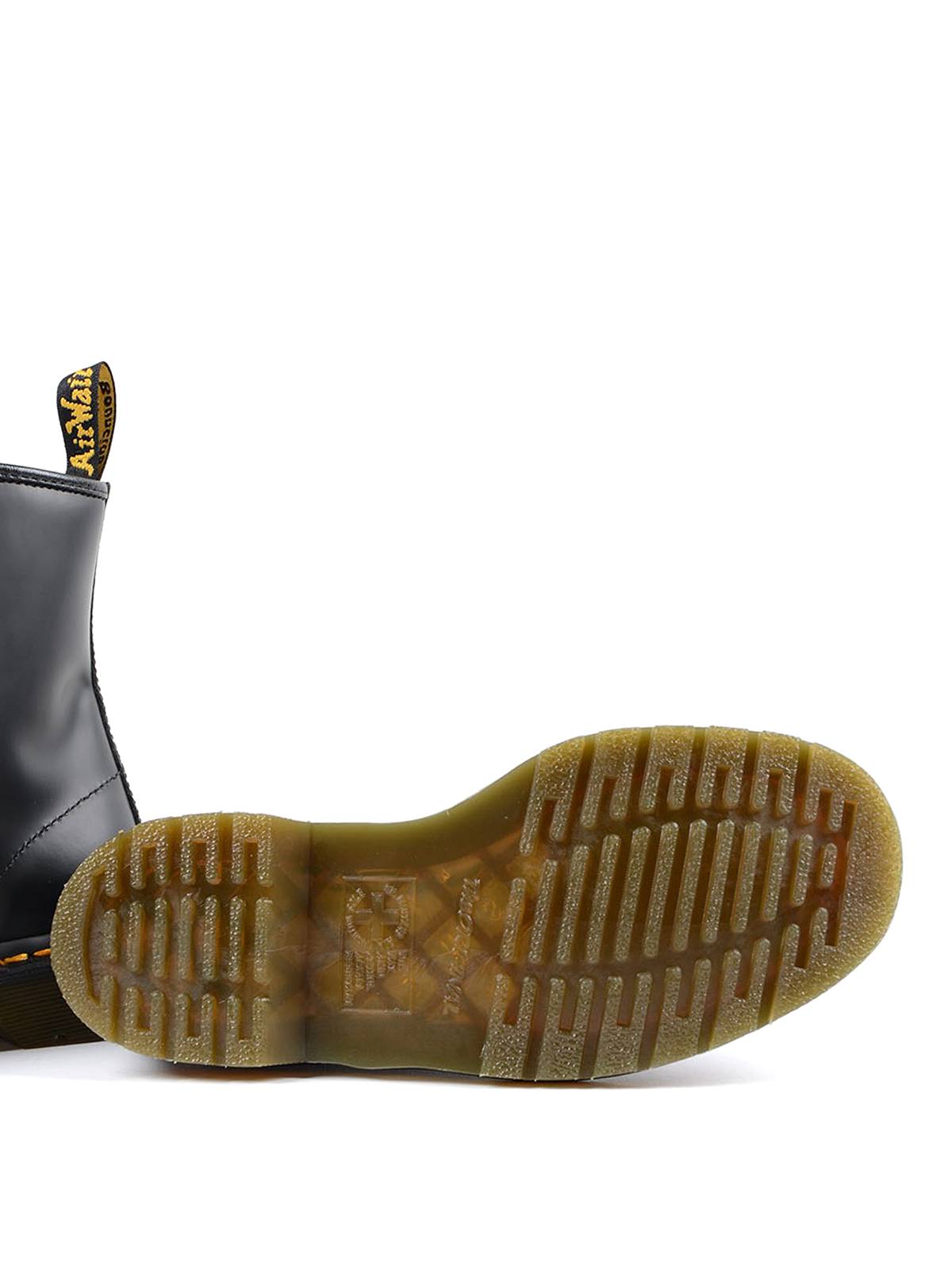 Shop Dr. Martens' Black Smooth Leather Combat Boots