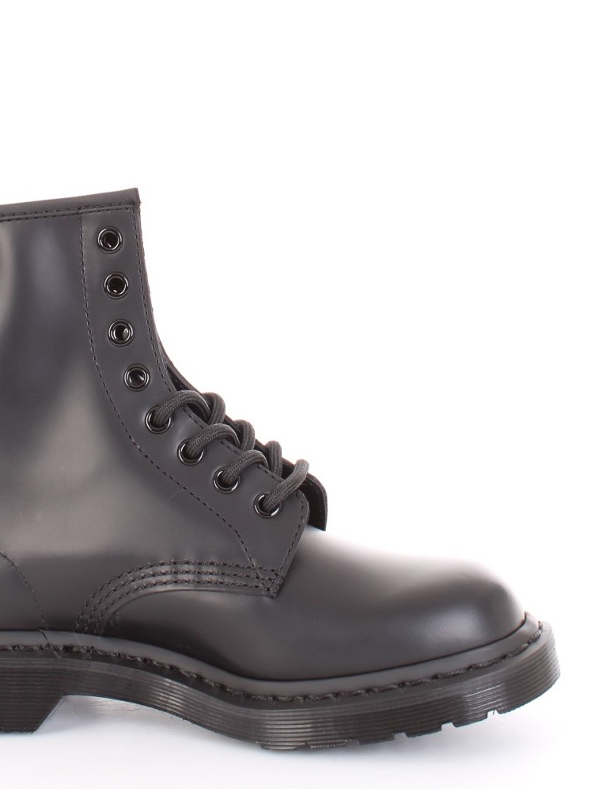 Shop Dr. Martens' 1460 Mono Leather Combat Boots In Negro