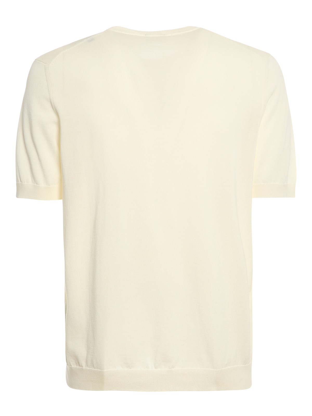 Shop Drumohr Knitted Cotton T-shirt In White