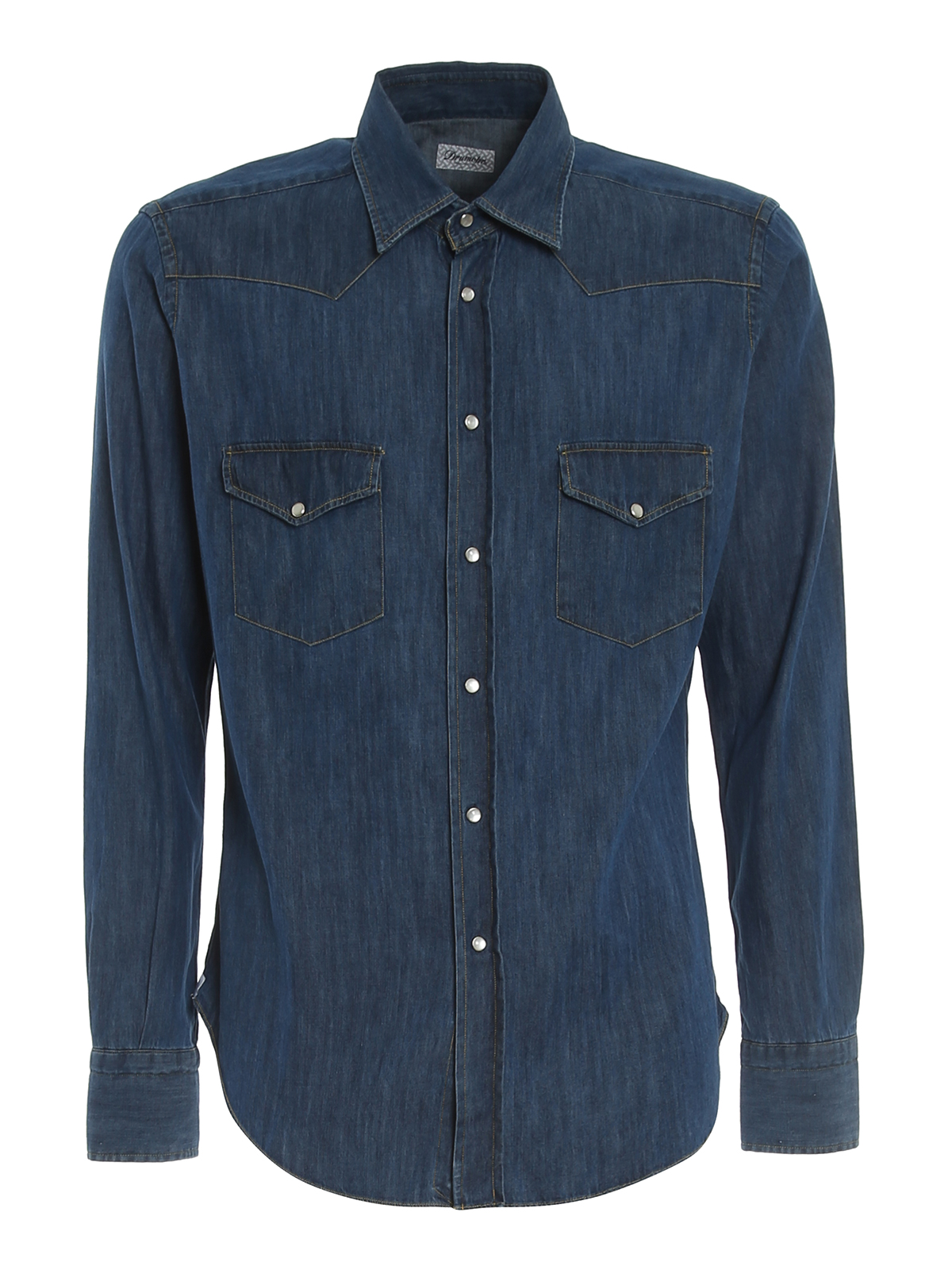 Bottega Veneta Faded Denim Shirt in Blue for Men | Lyst UK