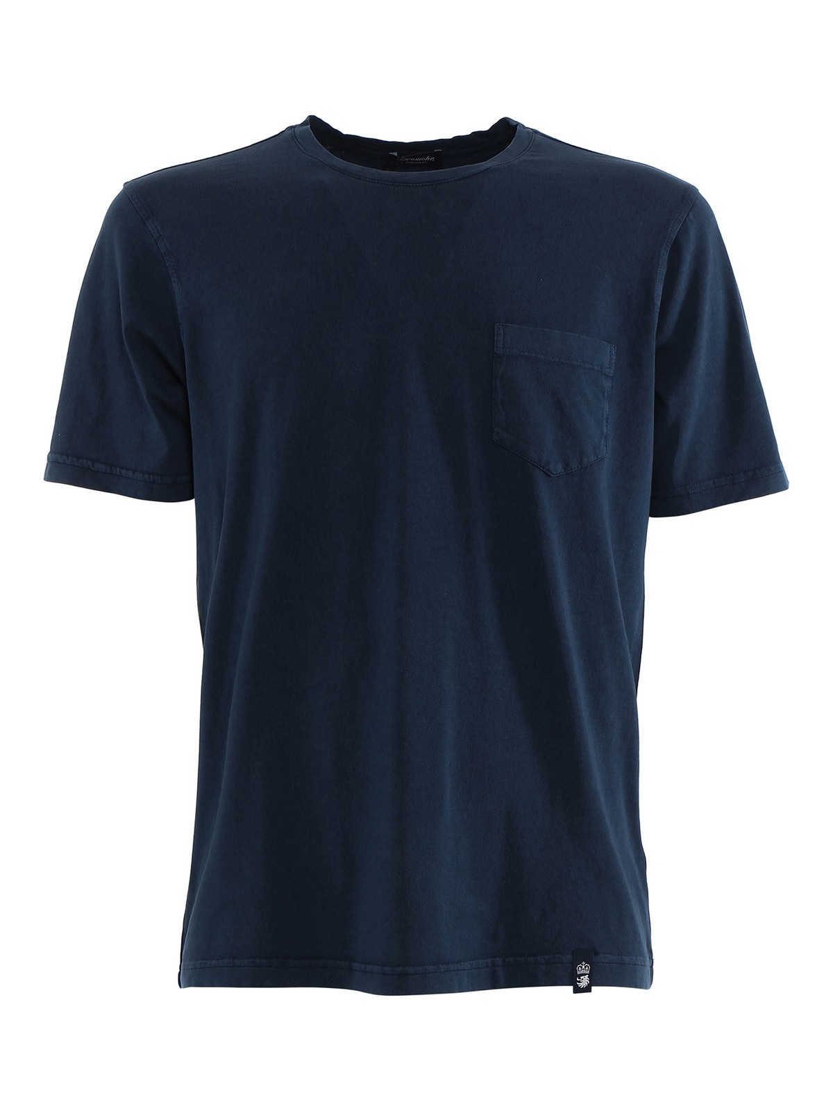 Drumohr Pocket T-shirt In Blue